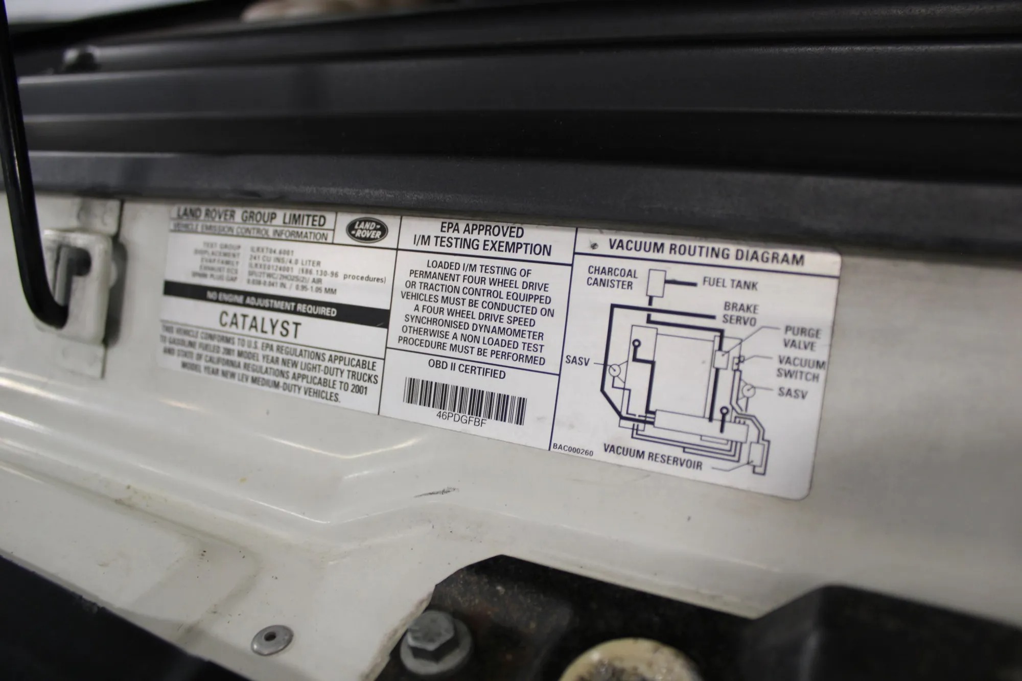 2001 Land Rover Discovery II SE