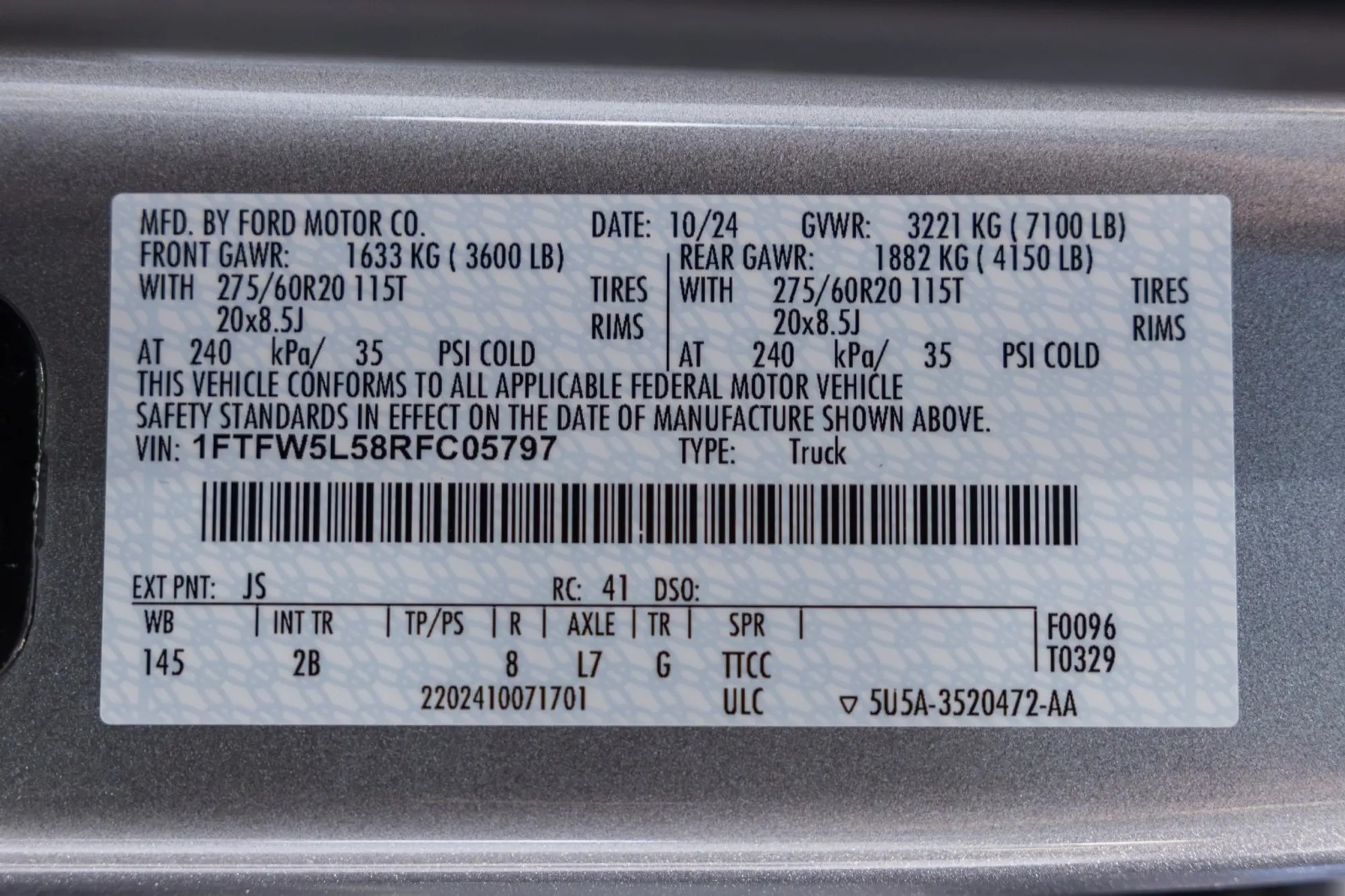 2024 Ford F-150 Shelby