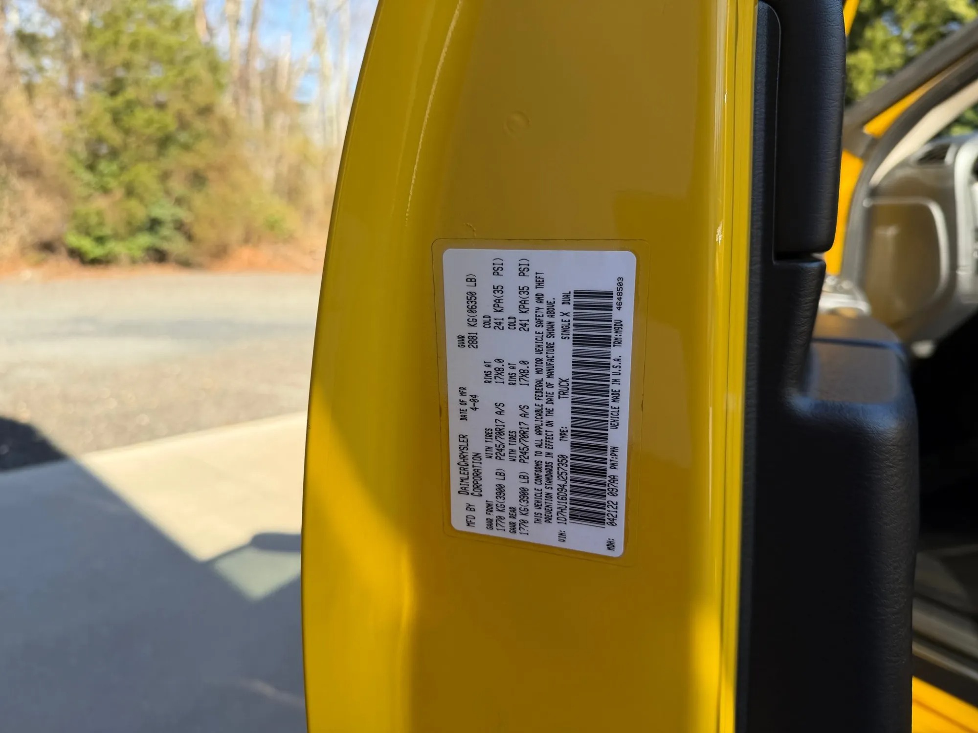 2004 Dodge Ram 1500 Rumble Bee