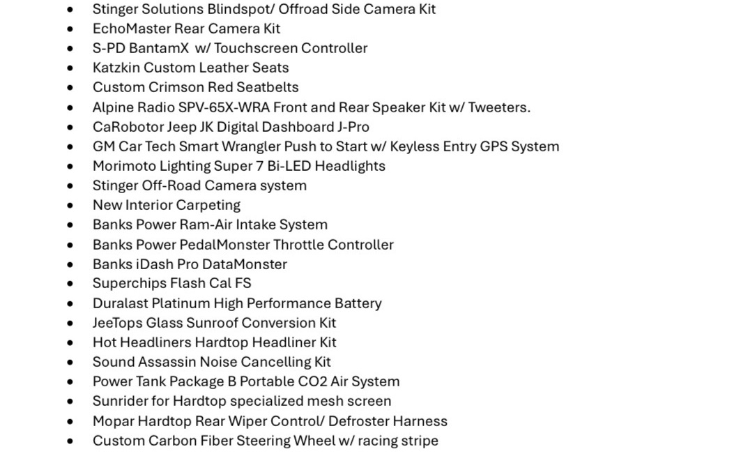 Modified 2012 Jeep Wrangler Unlimited Sport