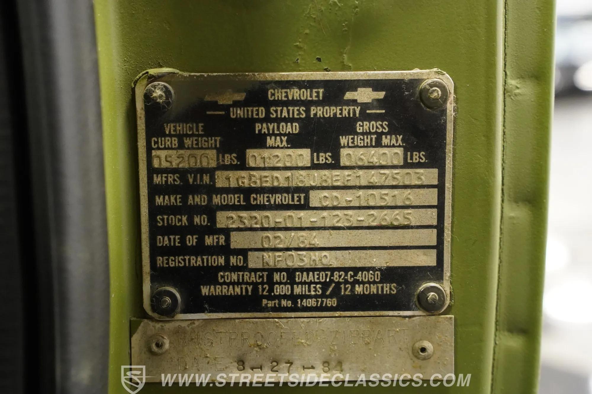 1984 Chevrolet Blazer M1009-CUCV