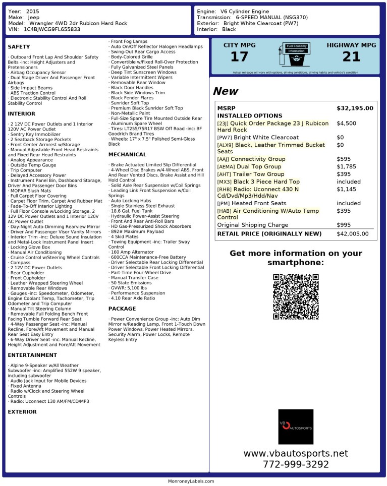 2015 Jeep Wrangler Rubicon Hard Rock - 5