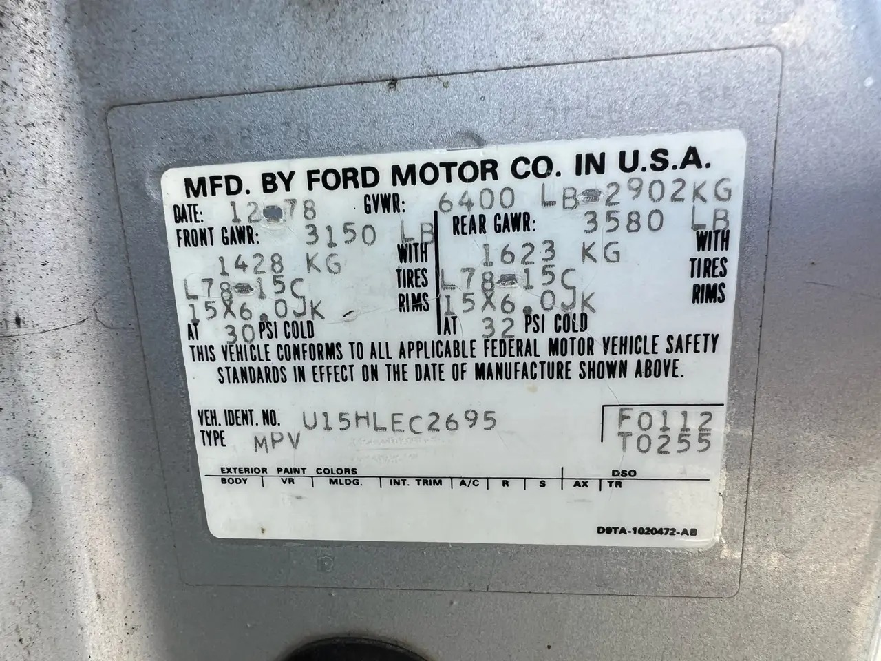 1979 Ford Bronco Ranger XLT