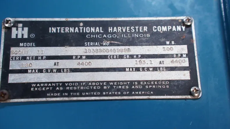 1971 International Harvester Scout II 4x4