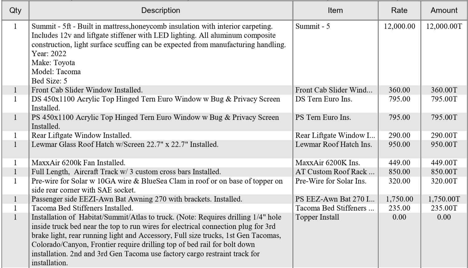 2022 Toyota Tacoma TRD Off-Road Camper