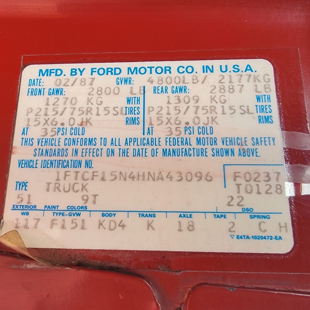 1987 Ford F-150 XLT Lariat