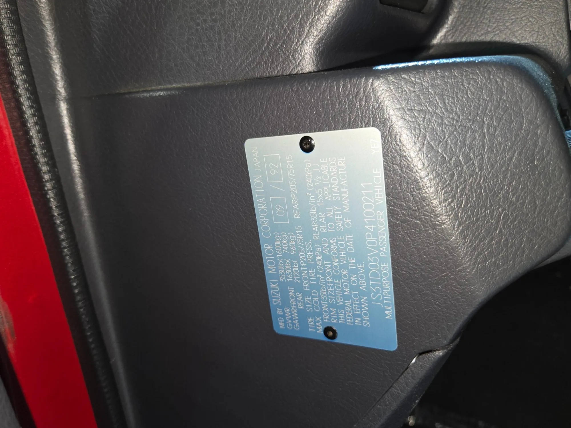 1993 Suzuki Sidekick JX