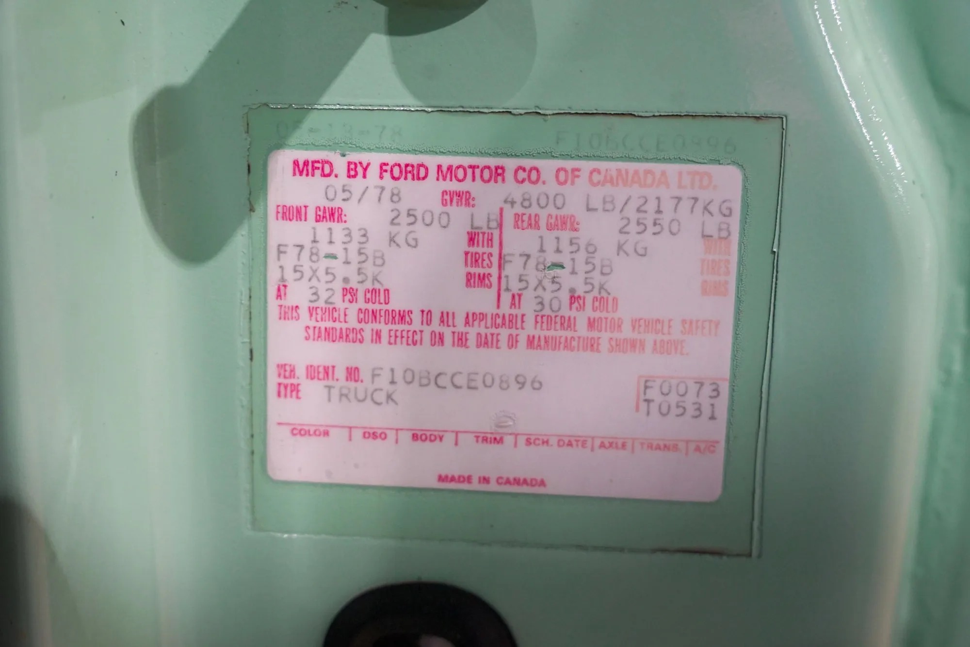 1978 Ford F100 Ranger Explorer