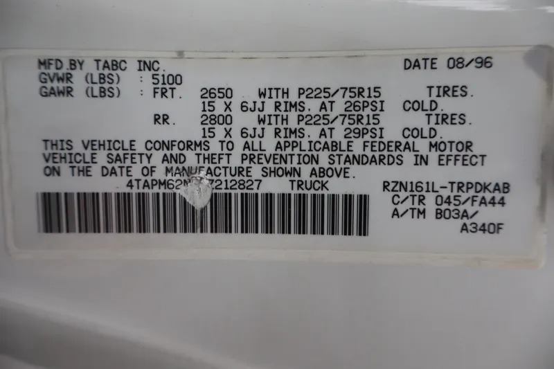 99k-Mile 1996 Toyota Tacoma