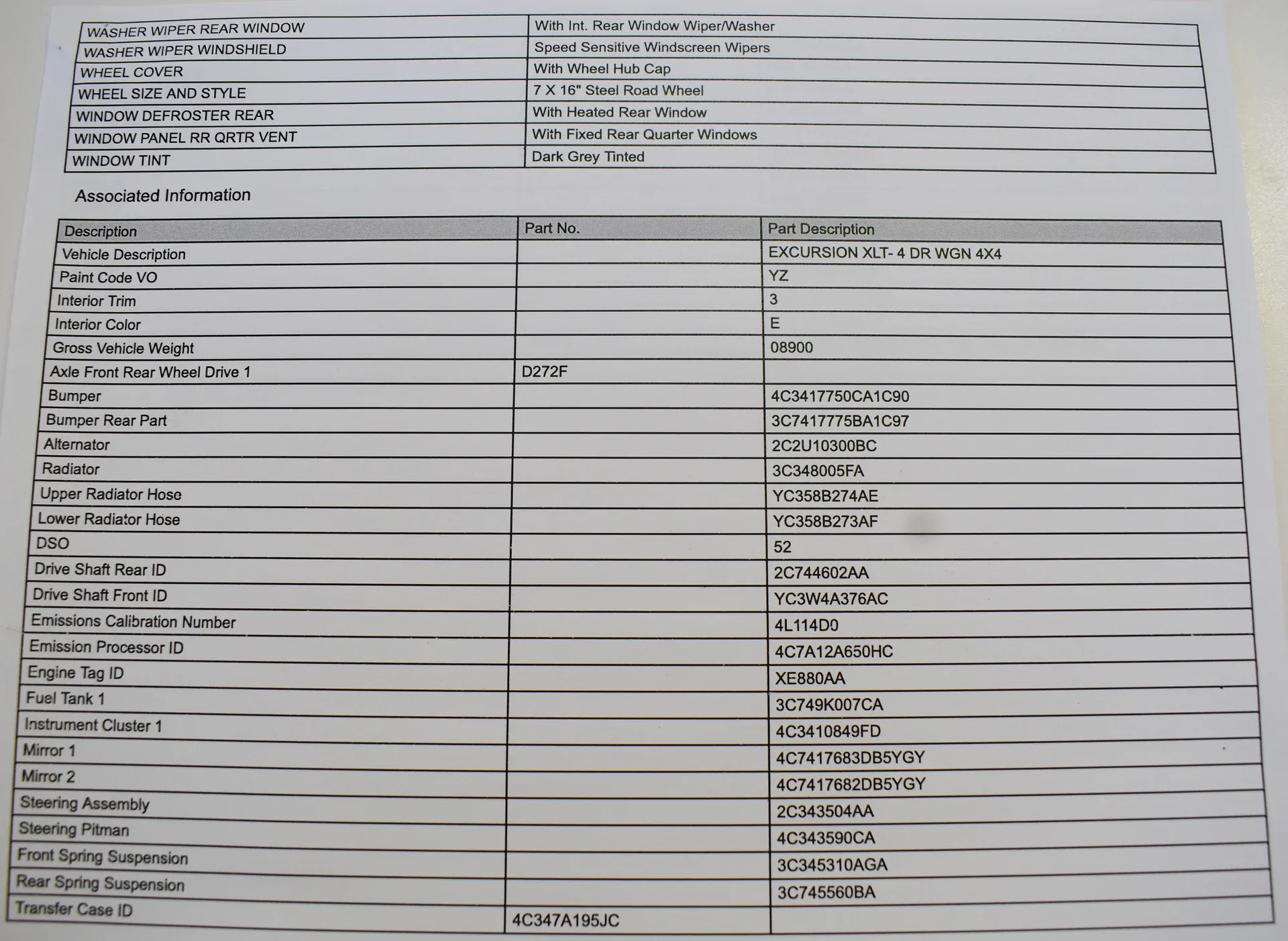 2004 Ford Excursion XLT 4X4