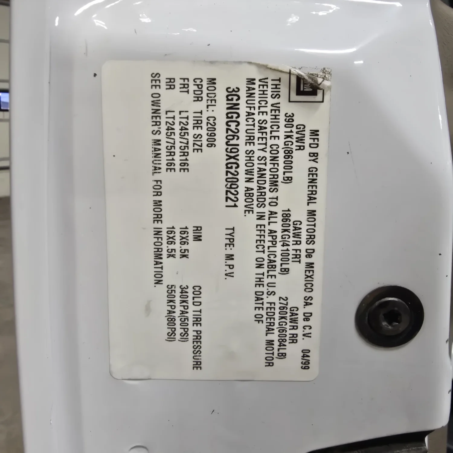 1999 Chevrolet Suburban 2500