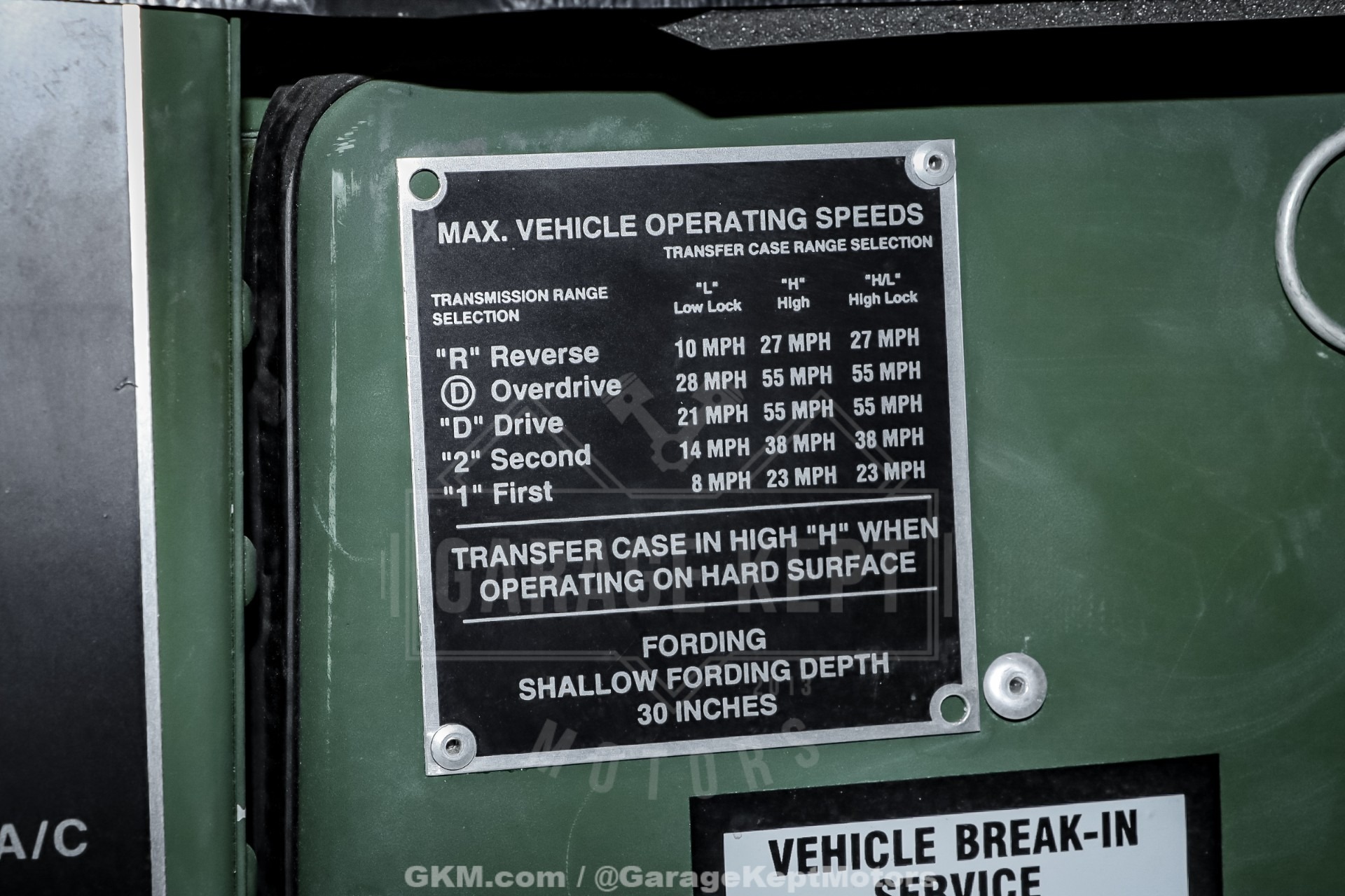 2009 AM General M1165A1