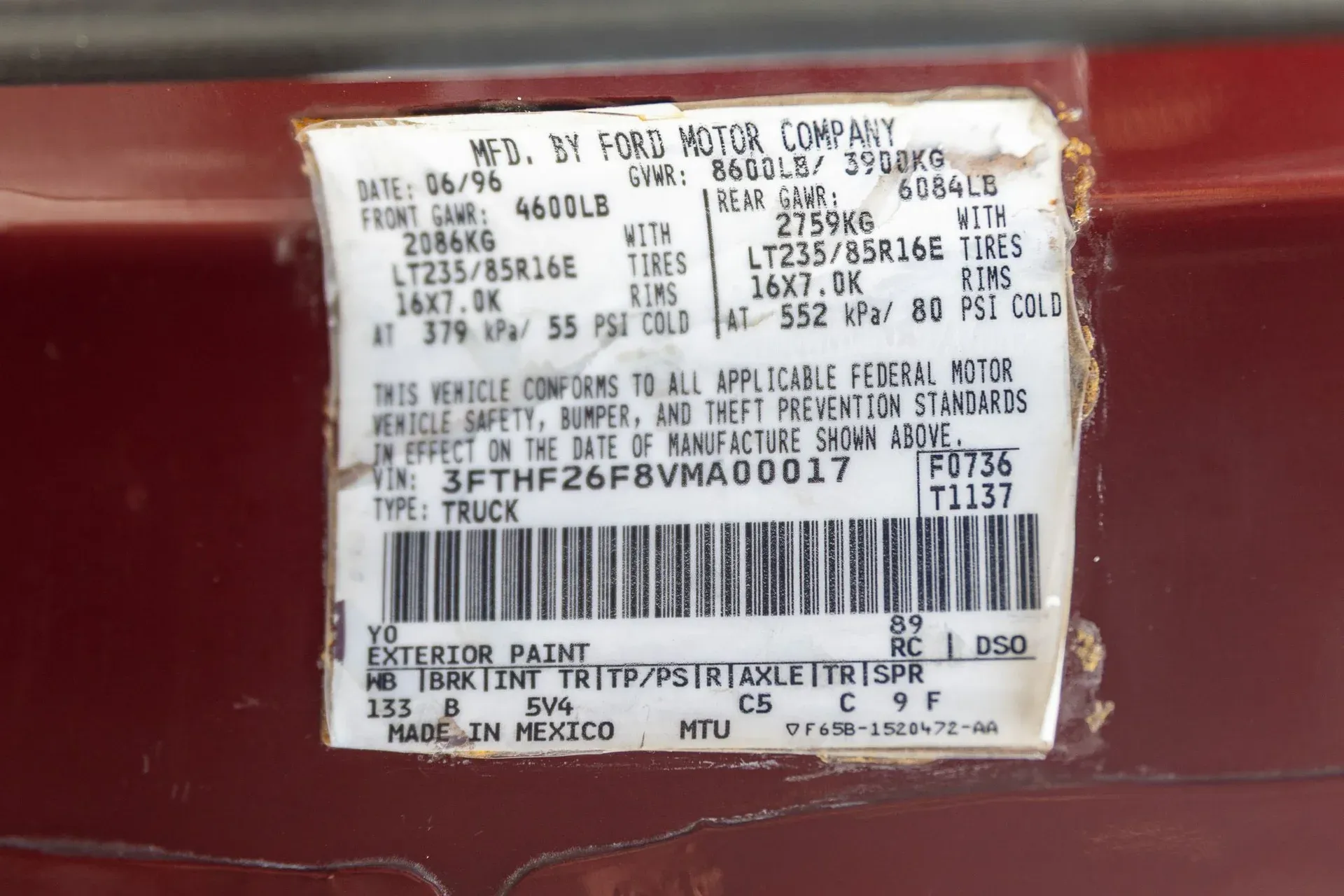 1997 Ford F-250 XL 4×4