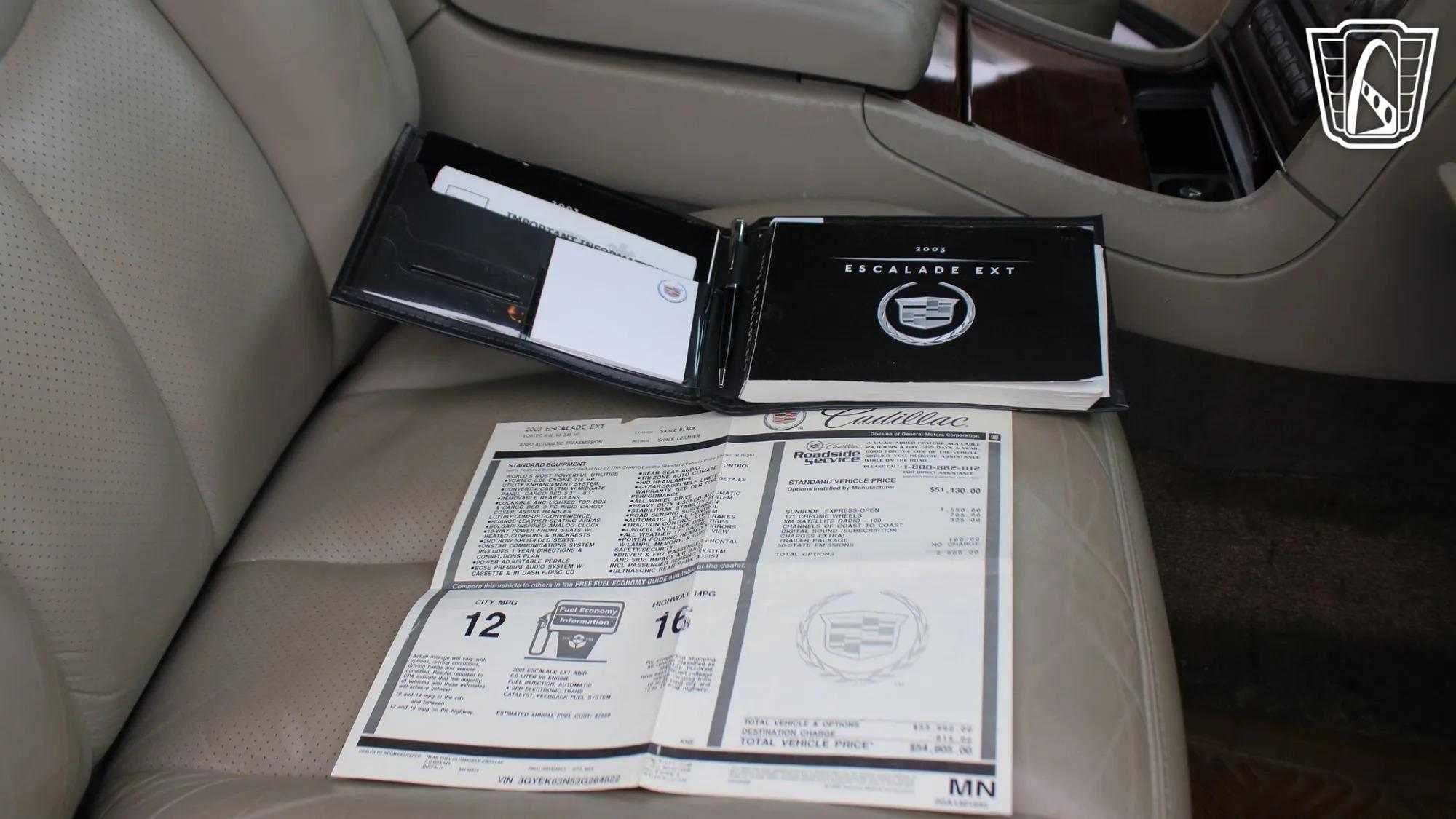 2003 Cadillac Escalade EXT