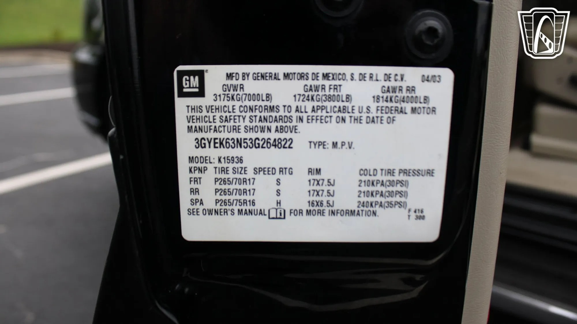 2003 Cadillac Escalade EXT