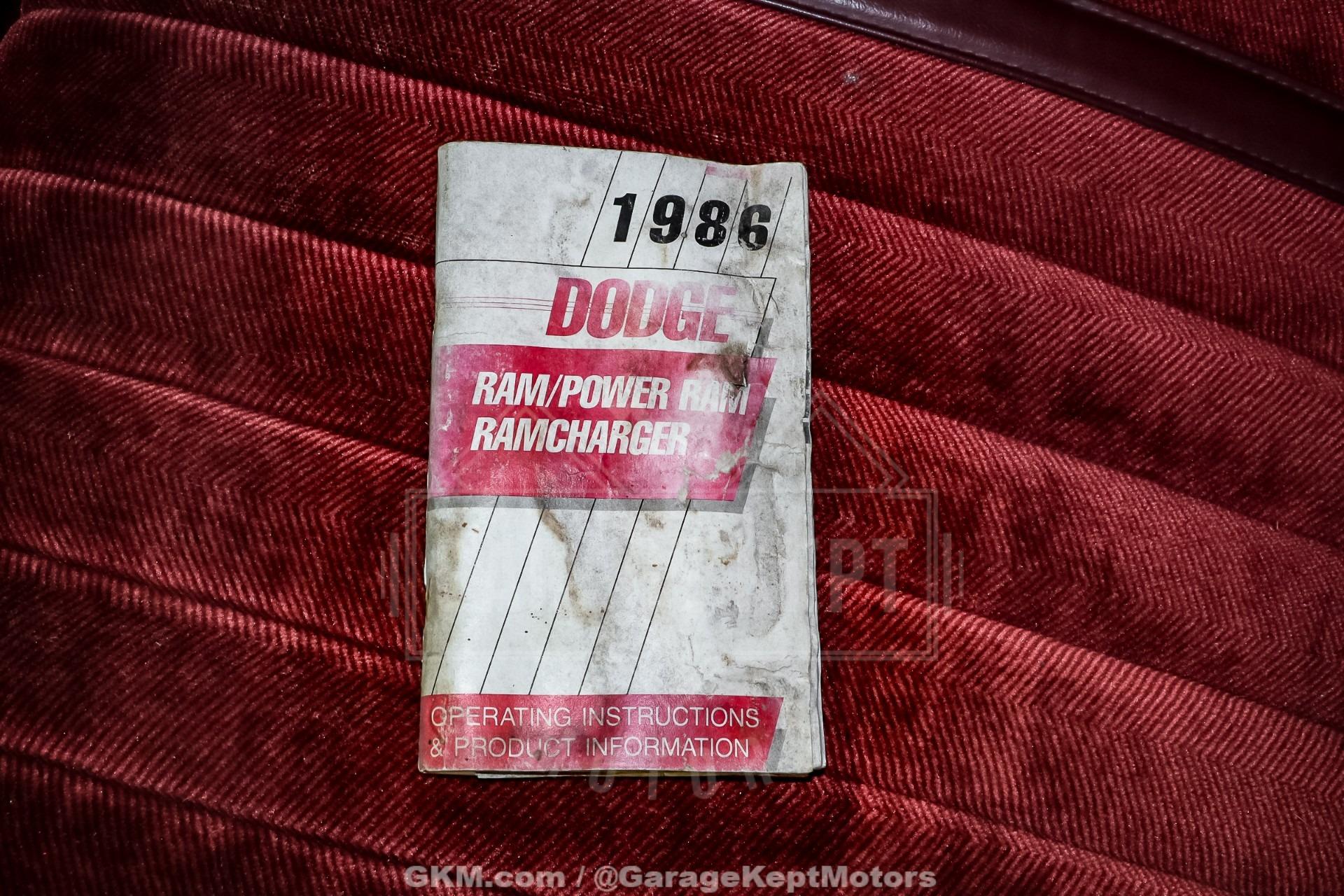 1986 Dodge Ram W100