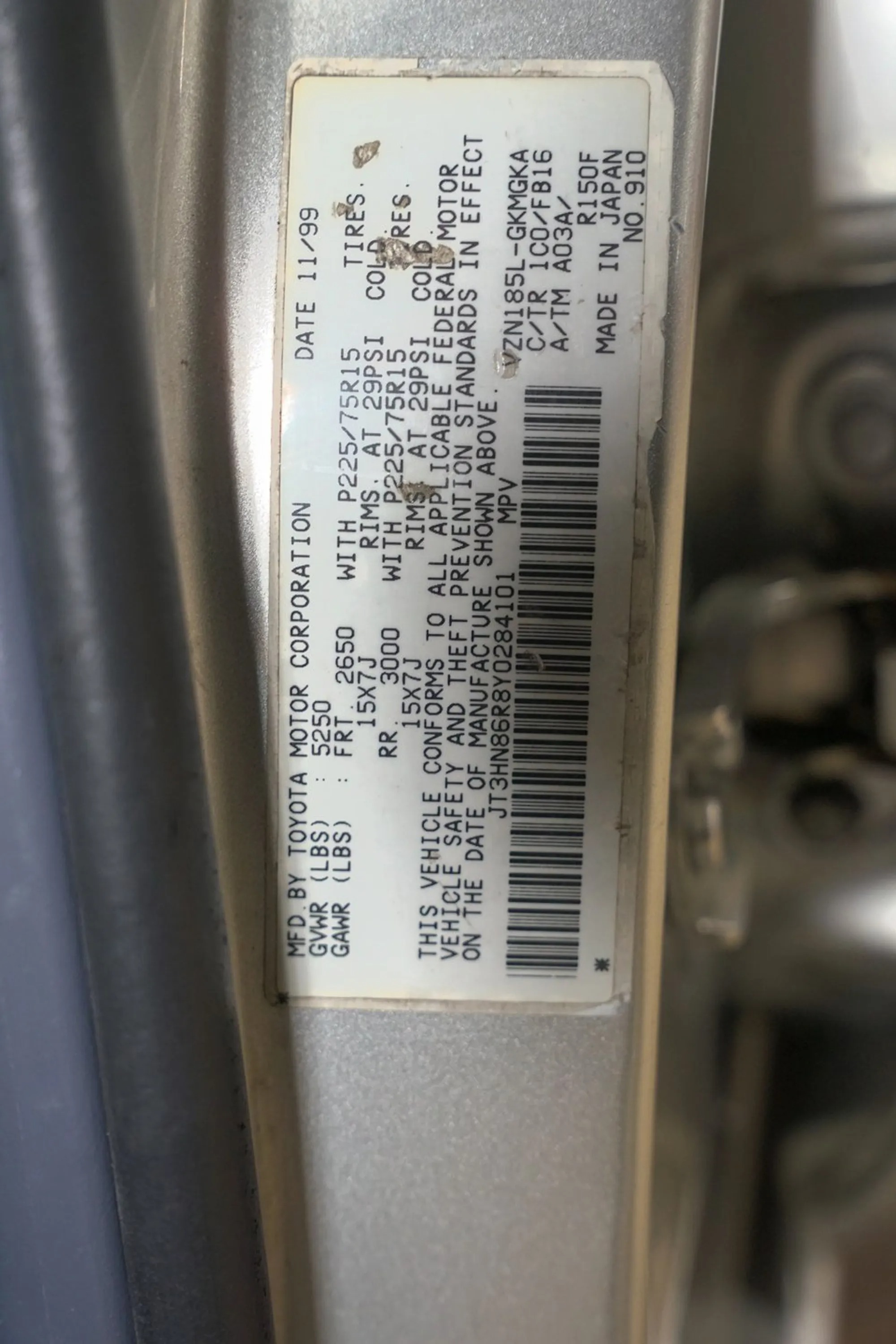 2000 Toyota 4Runner SR5