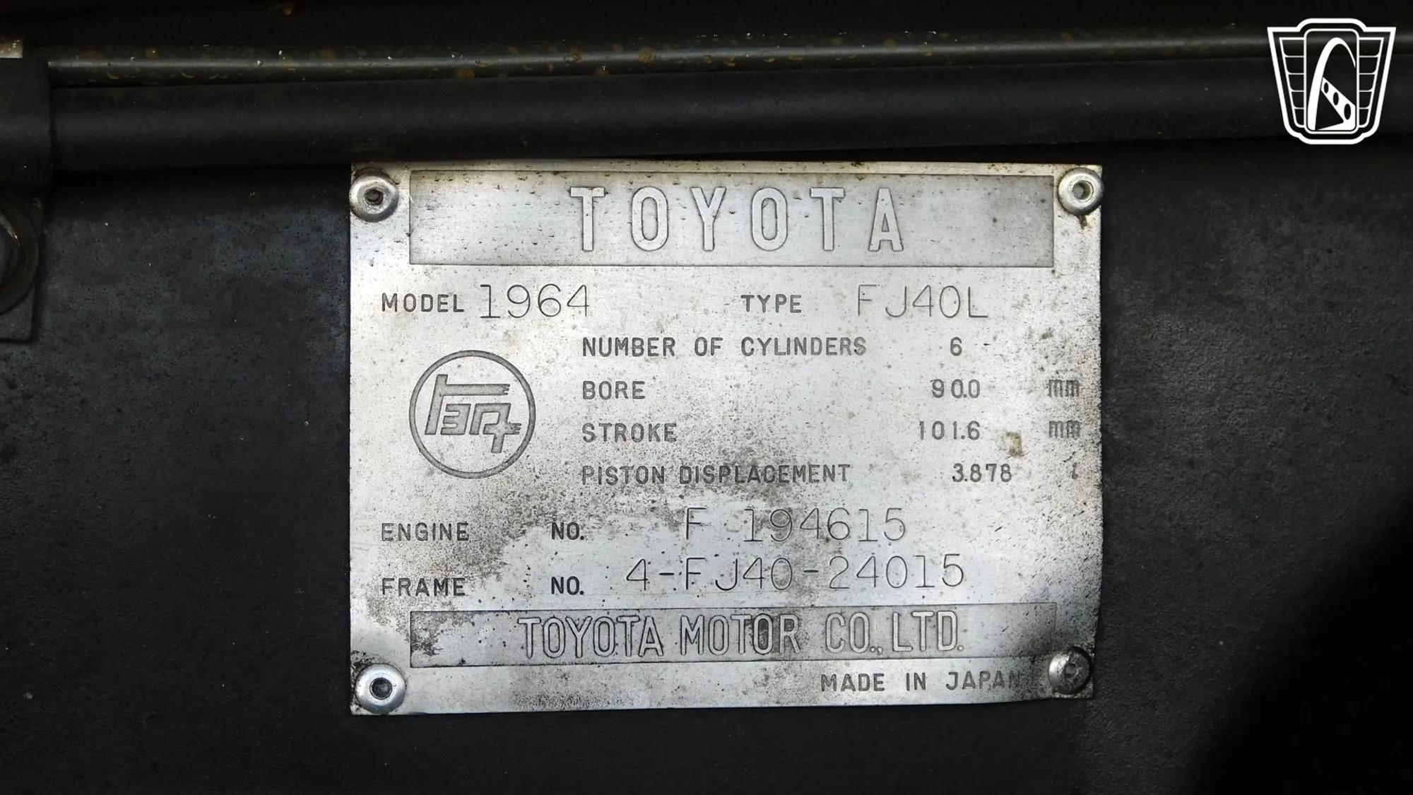 1964 Toyota Land Cruiser FJ40
