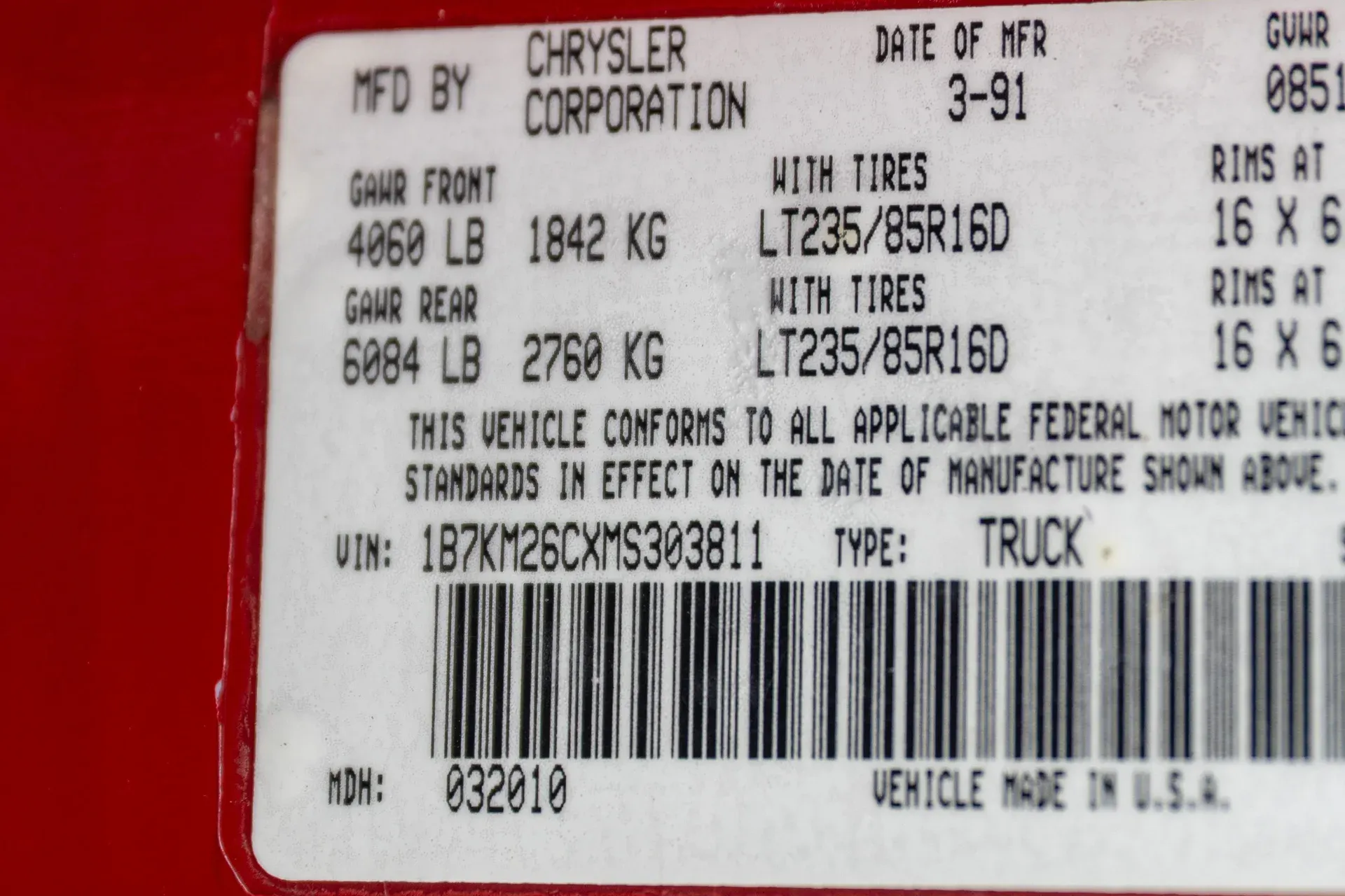 1991 Dodge Ram W250
