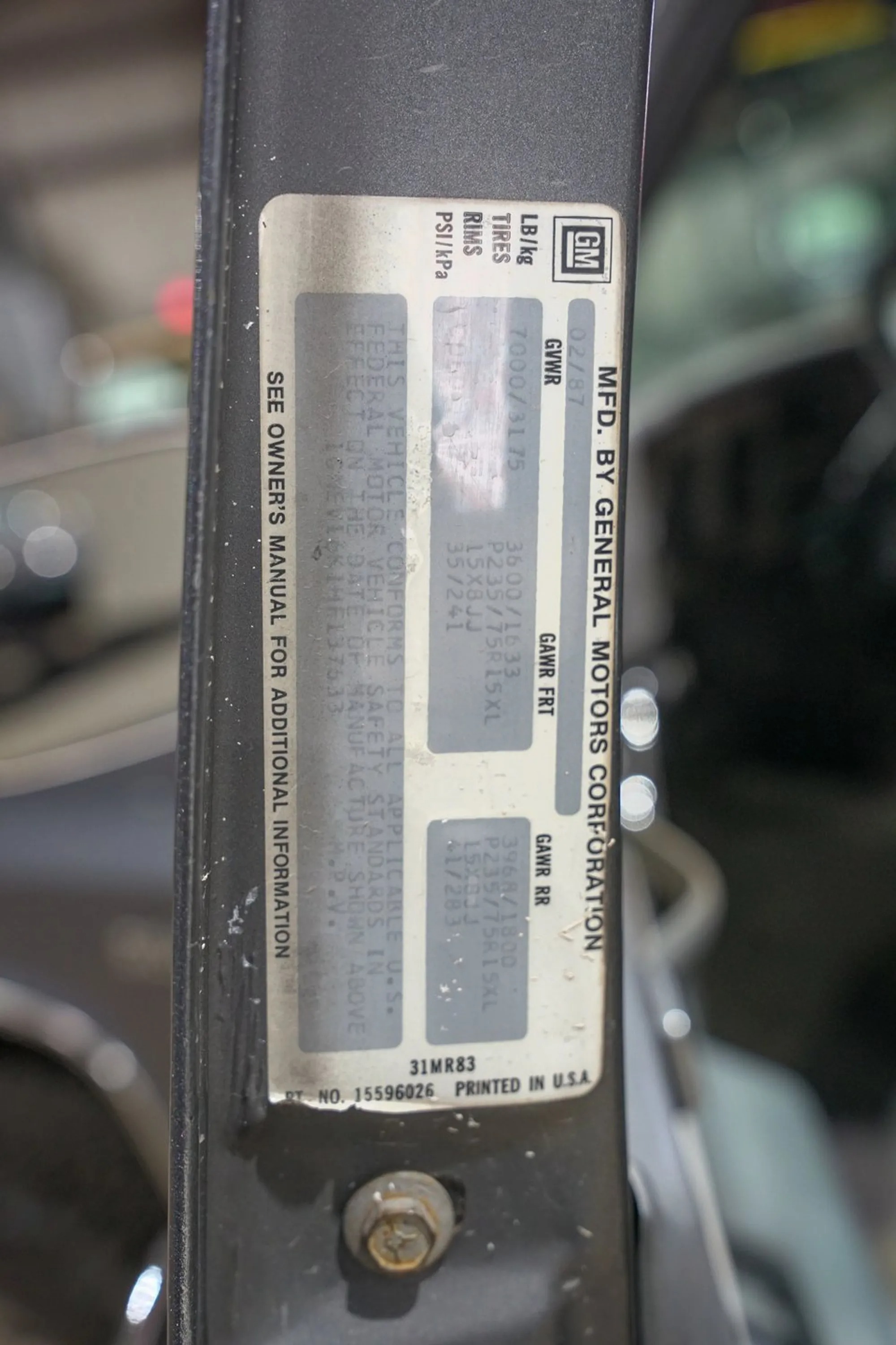 1987 Chevrolet Suburban V10