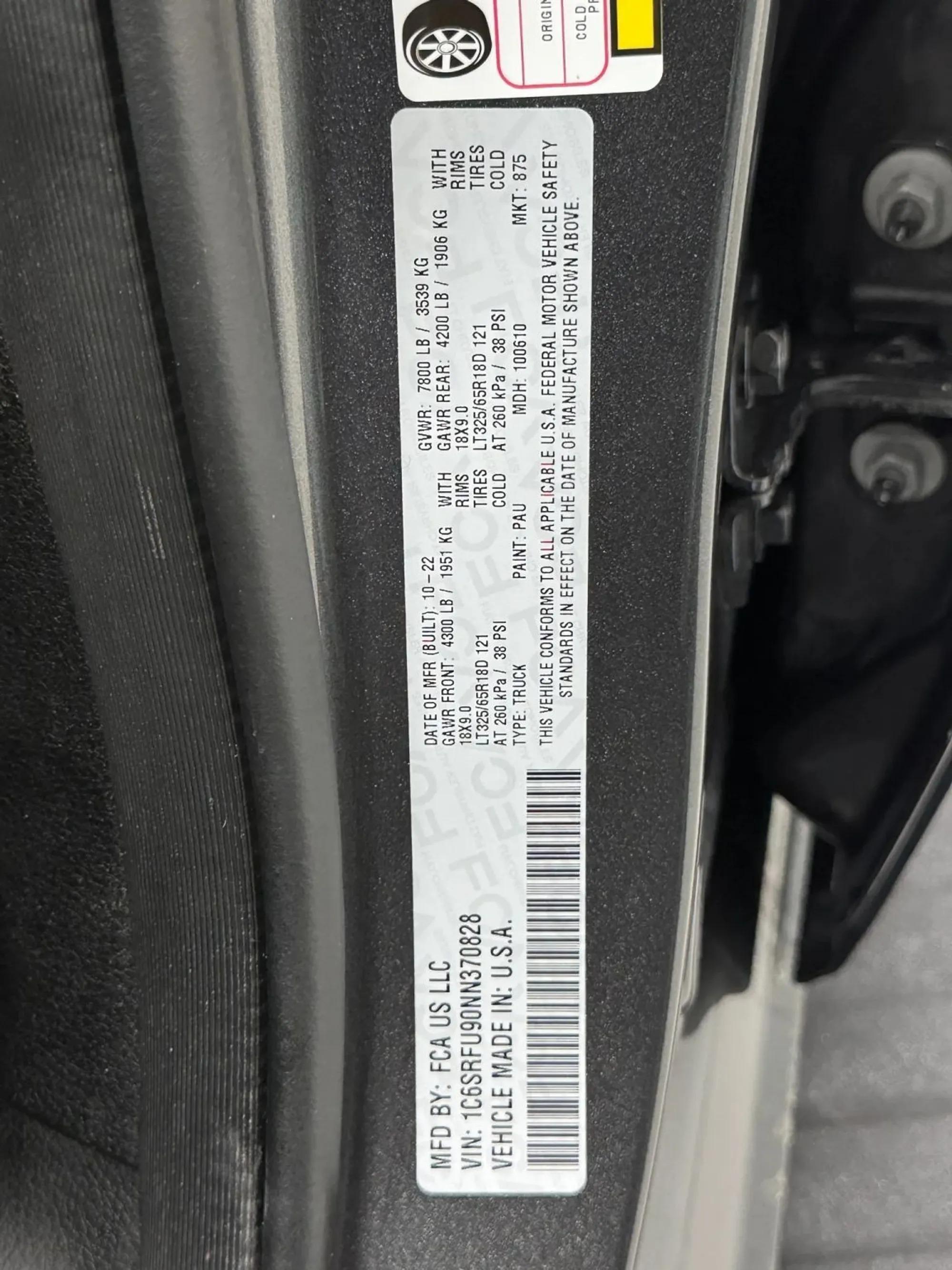 2022 Ram 1500 TRX