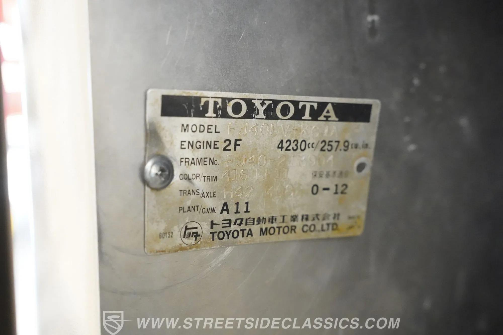 1976 Toyota Land Cruiser FJ40