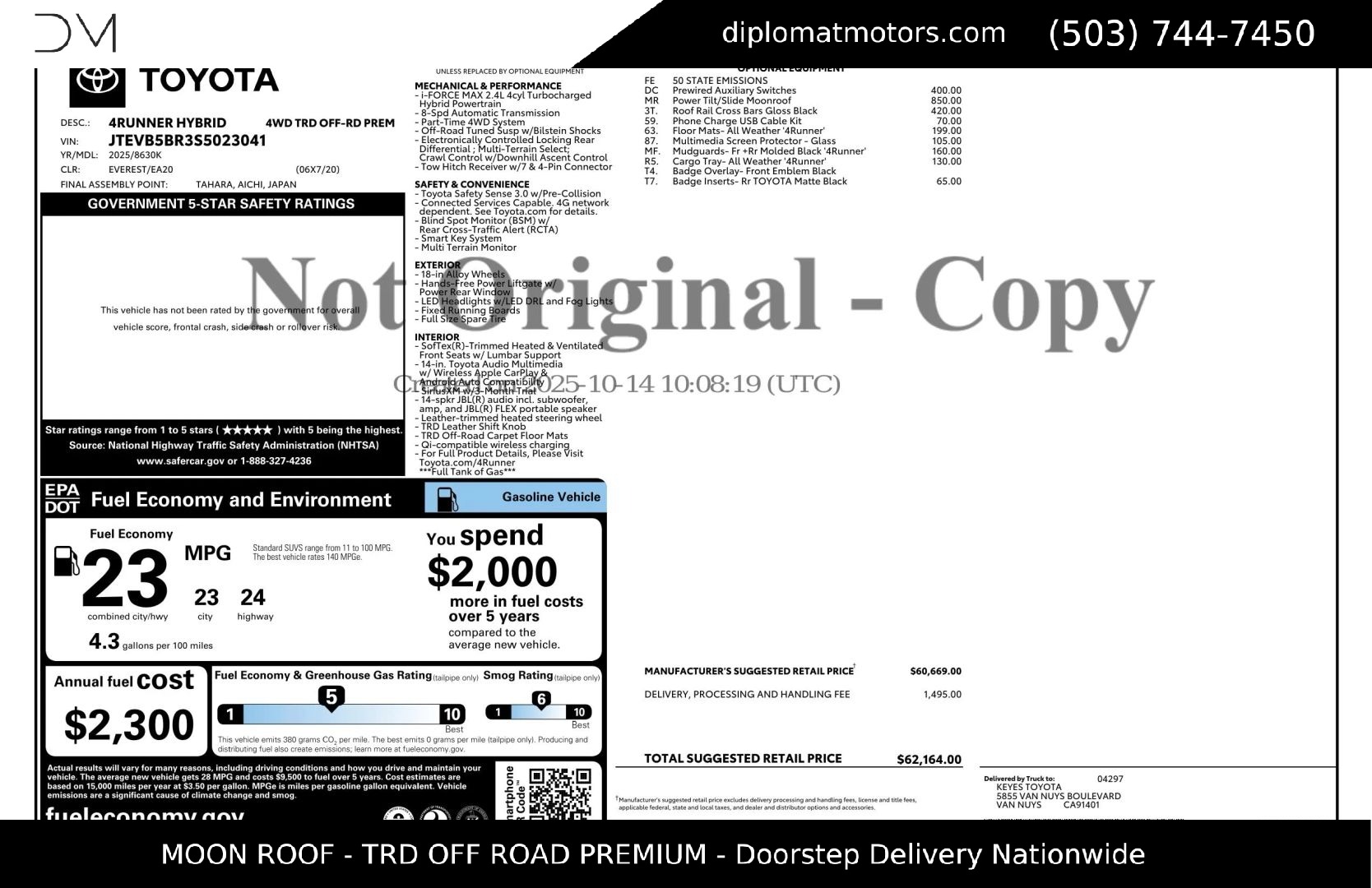 2025 Toyota 4Runner TRD Off-Road Premium - 2