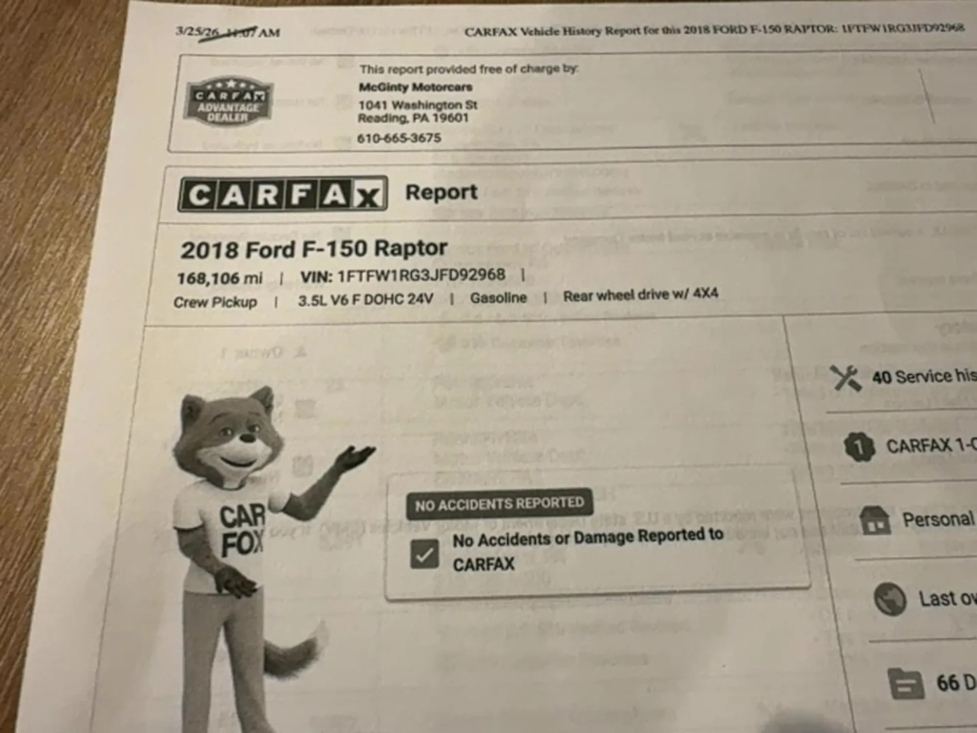 2018 Ford F-150 Raptor