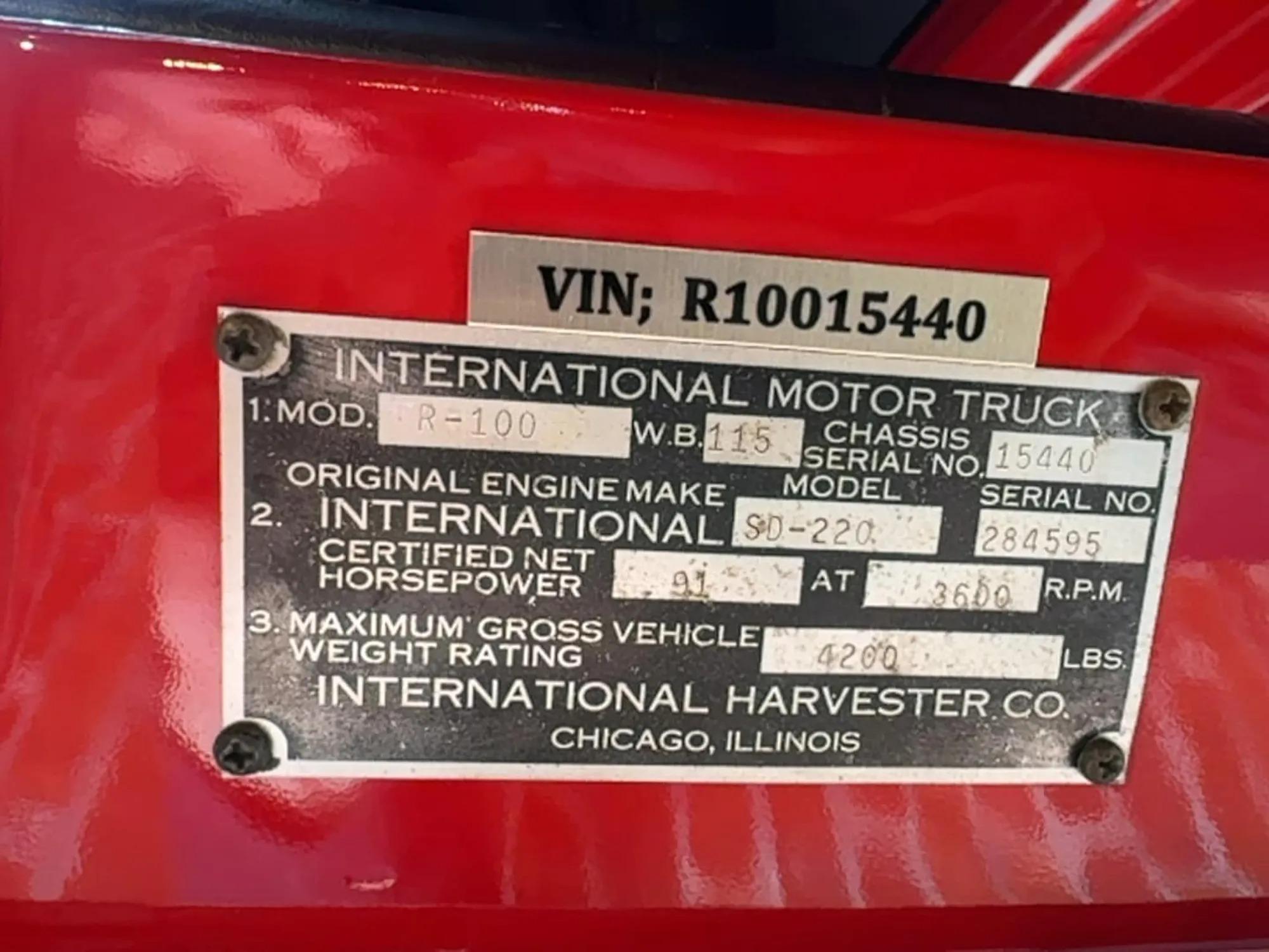 1955 International R-100