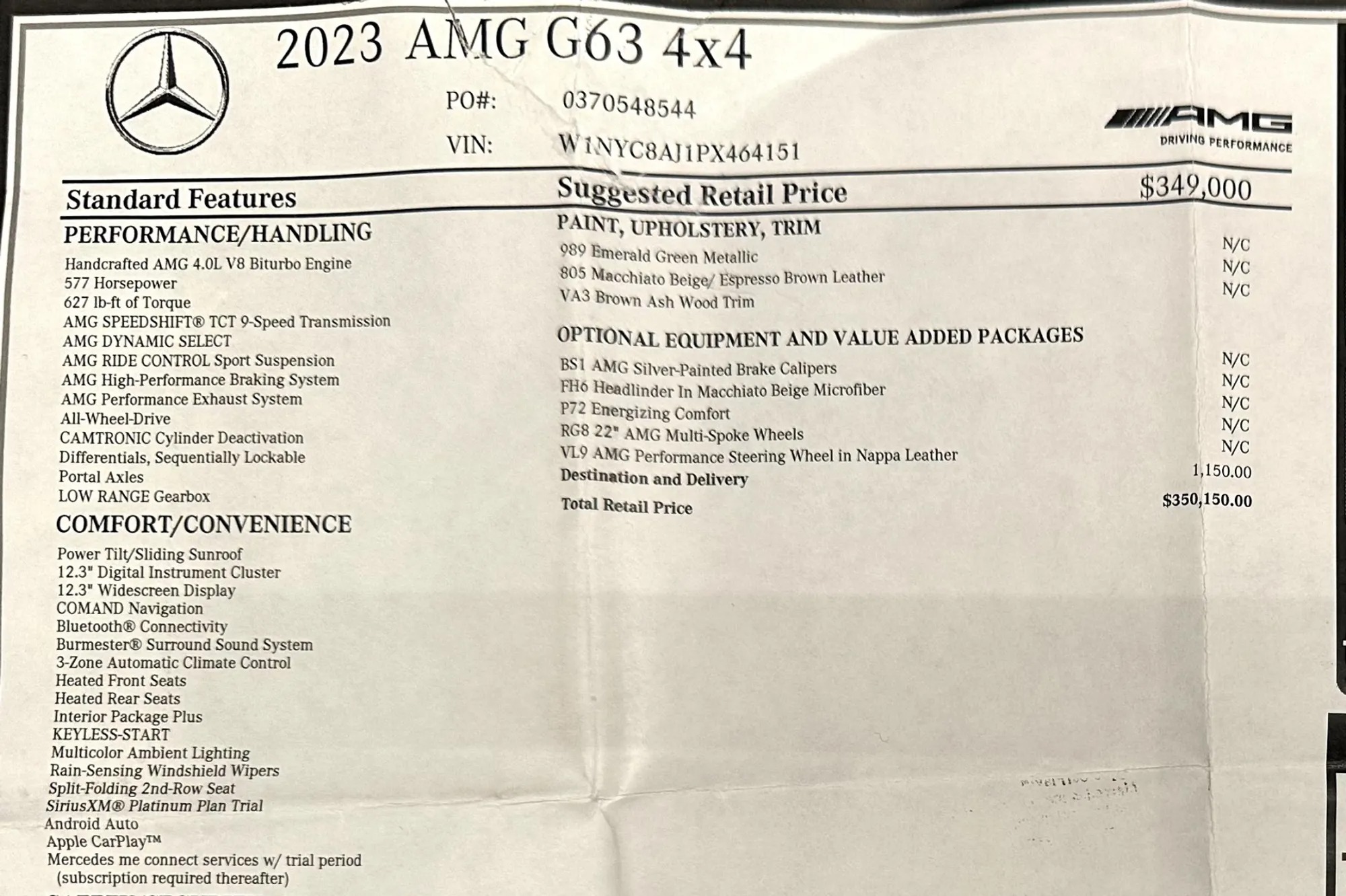 2023 Mercedes-Benz G 63 AMG 4×4²