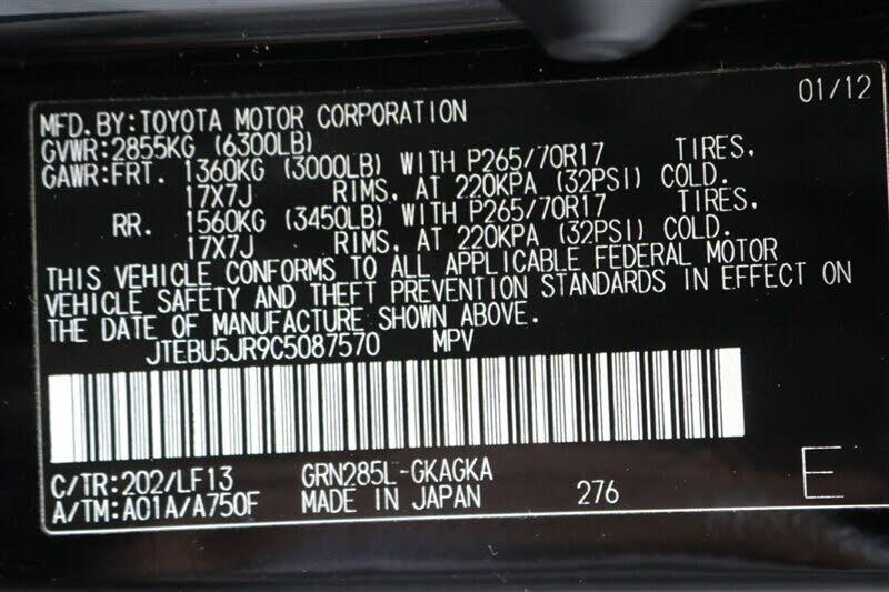 2012 Toyota 4Runner SR5