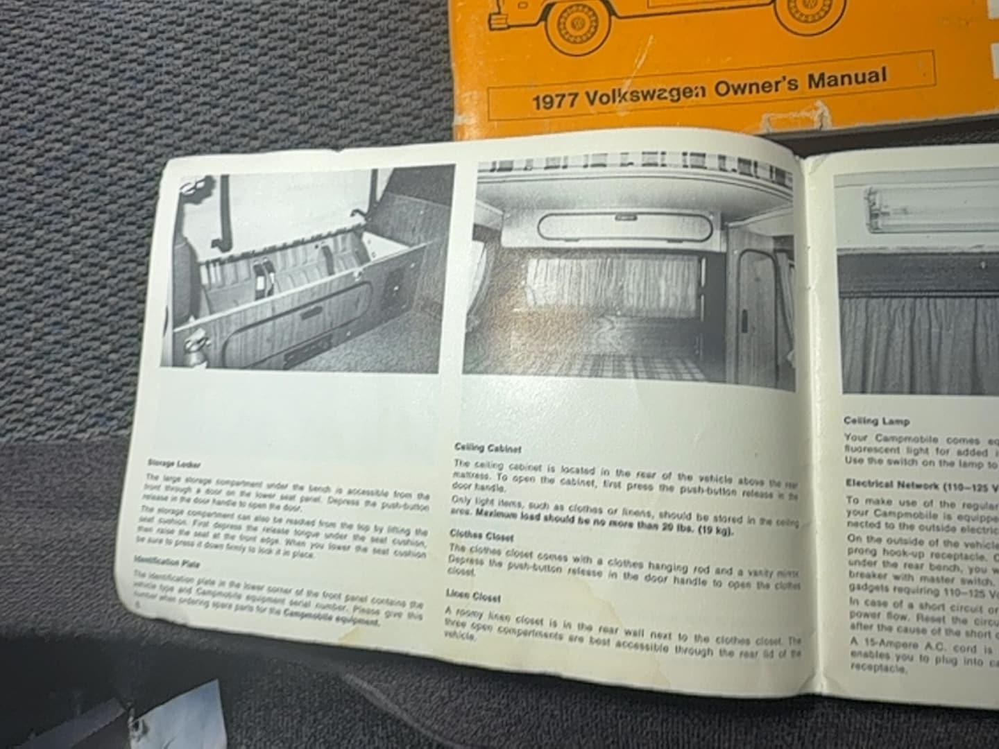 1977 Volkswagen Westfalia Camper Van