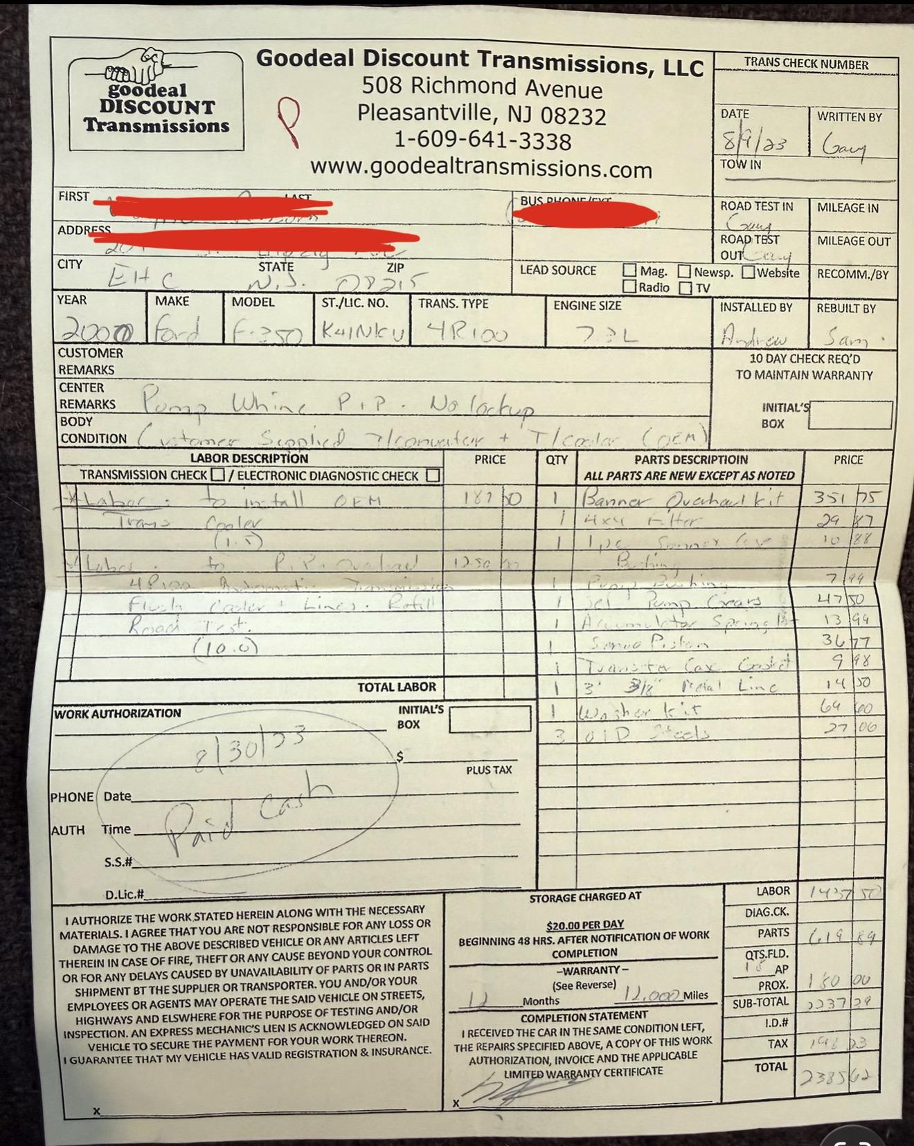 2000 Ford F-350 XLT Wide-Track Conversion