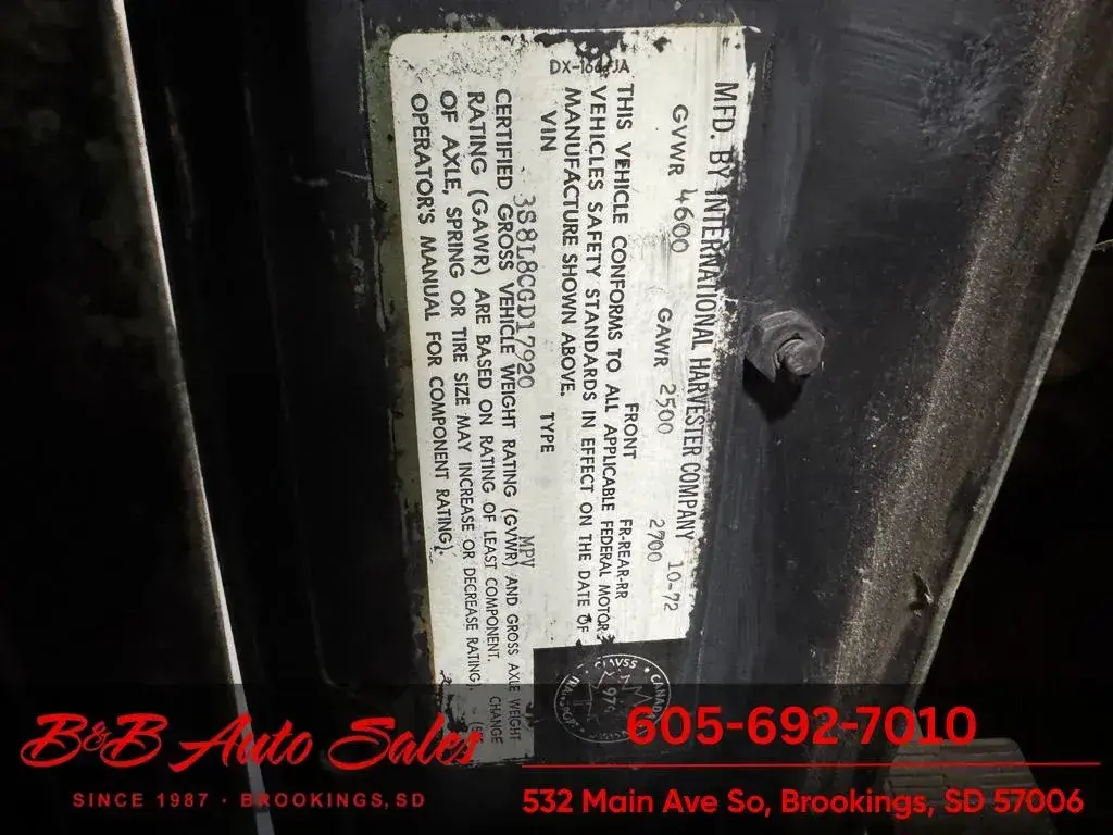 1973 International Harvester Scout 4WD