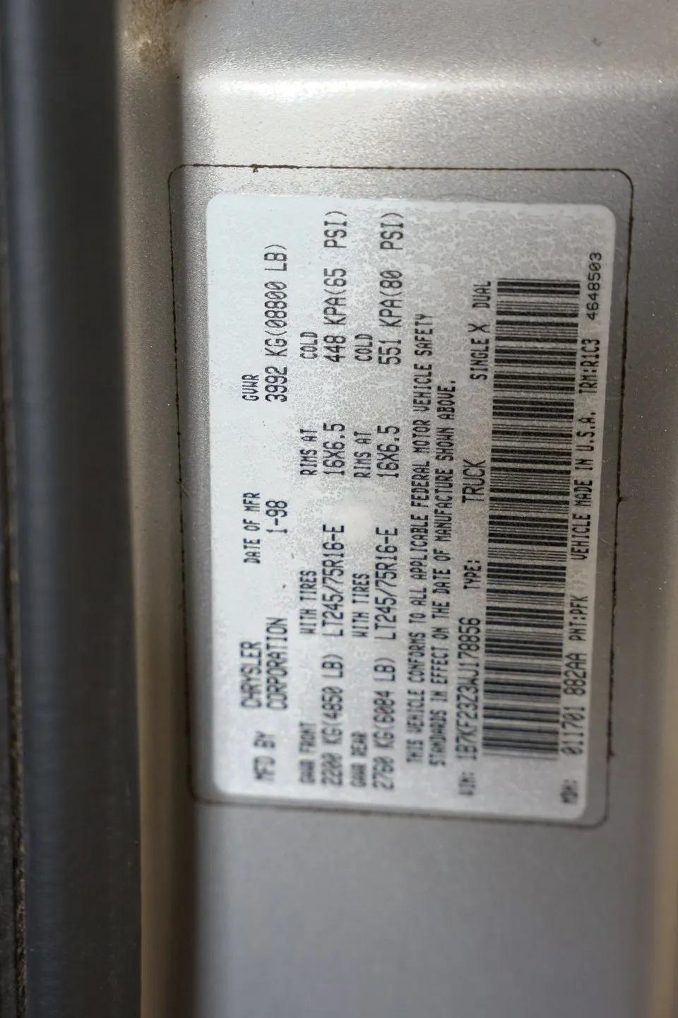 1998 Dodge Ram 2500 Laramie SLT