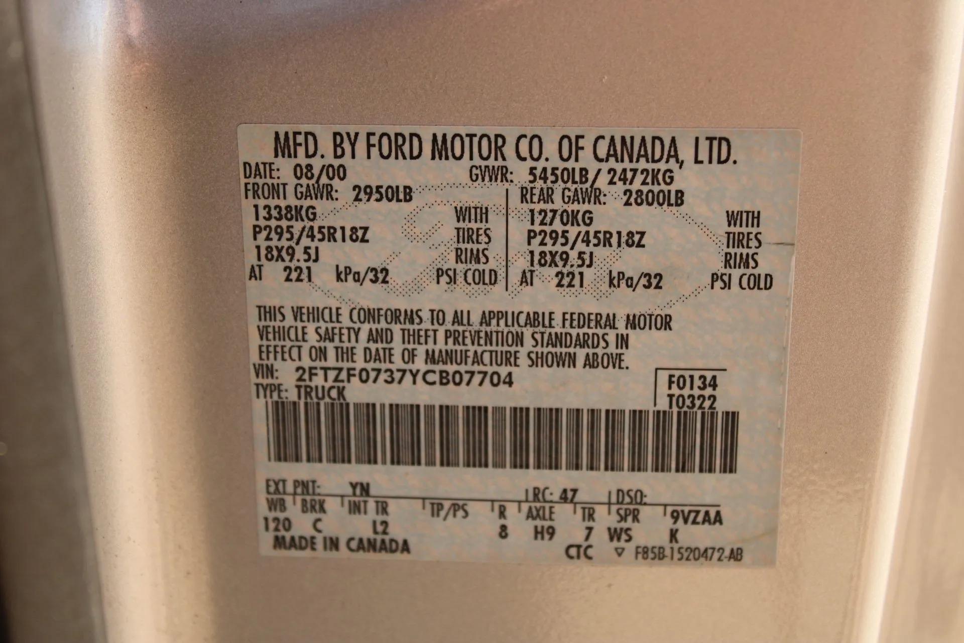 2000 Ford F150 SVT Lightning