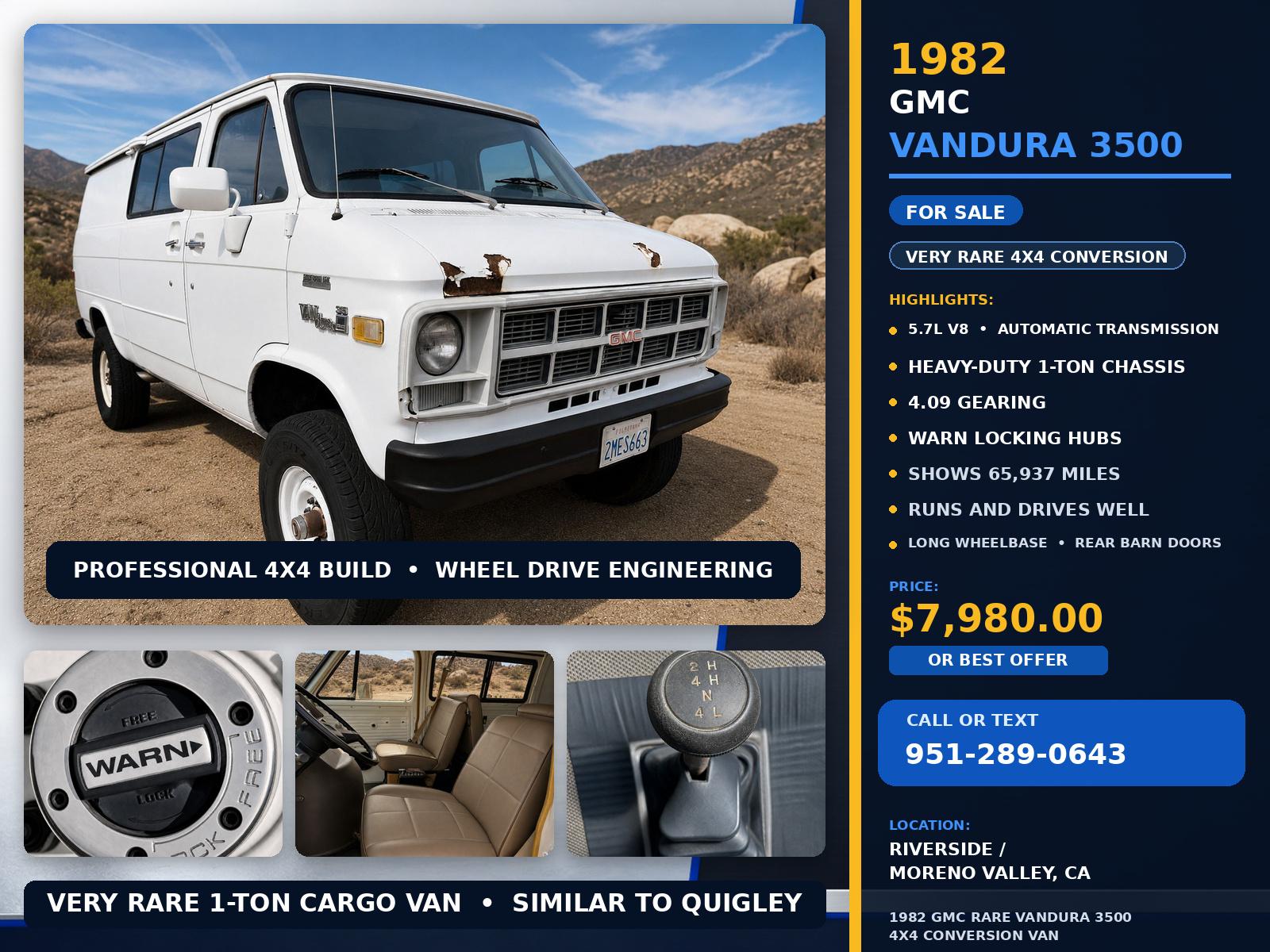 1982 GMC Vandura 3500