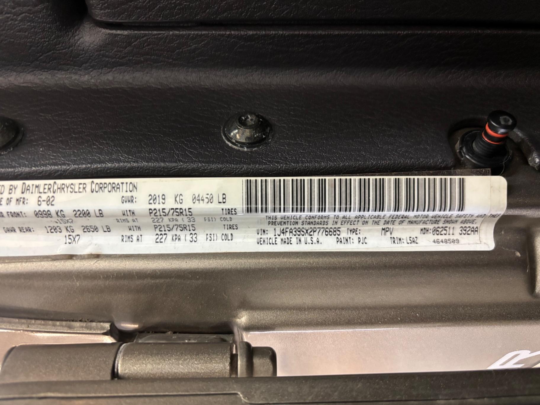 2002 Jeep Wrangler X