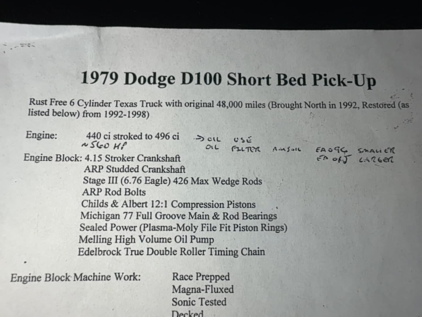 1979 Dodge D100