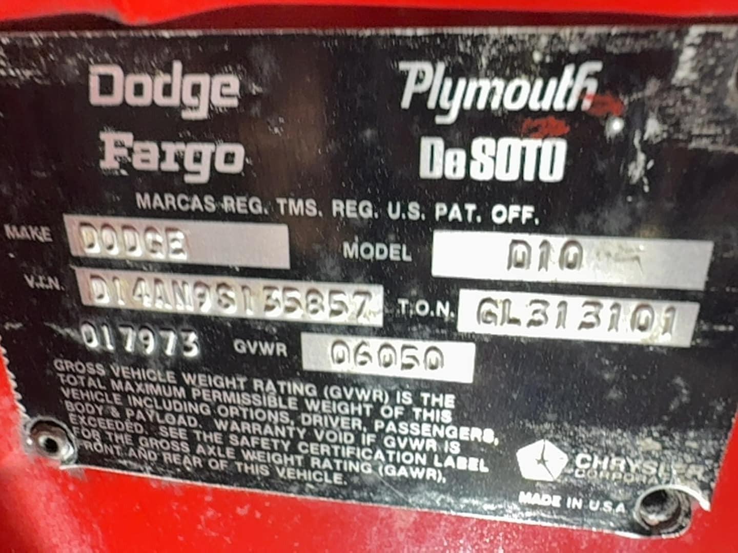 1979 Dodge D100