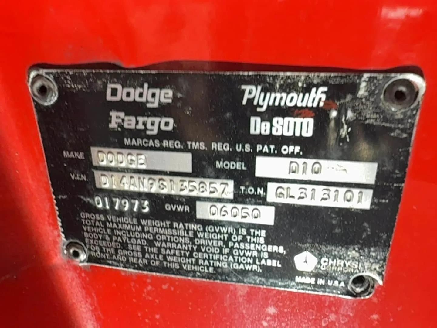 1979 Dodge D100