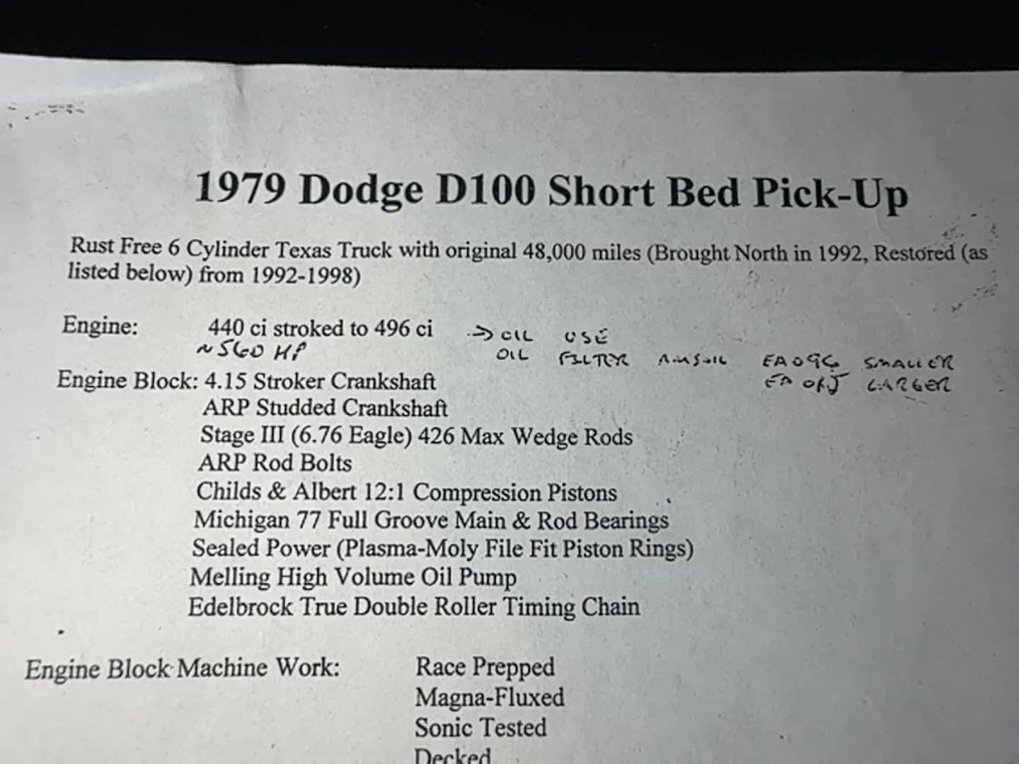 1979 Dodge D100