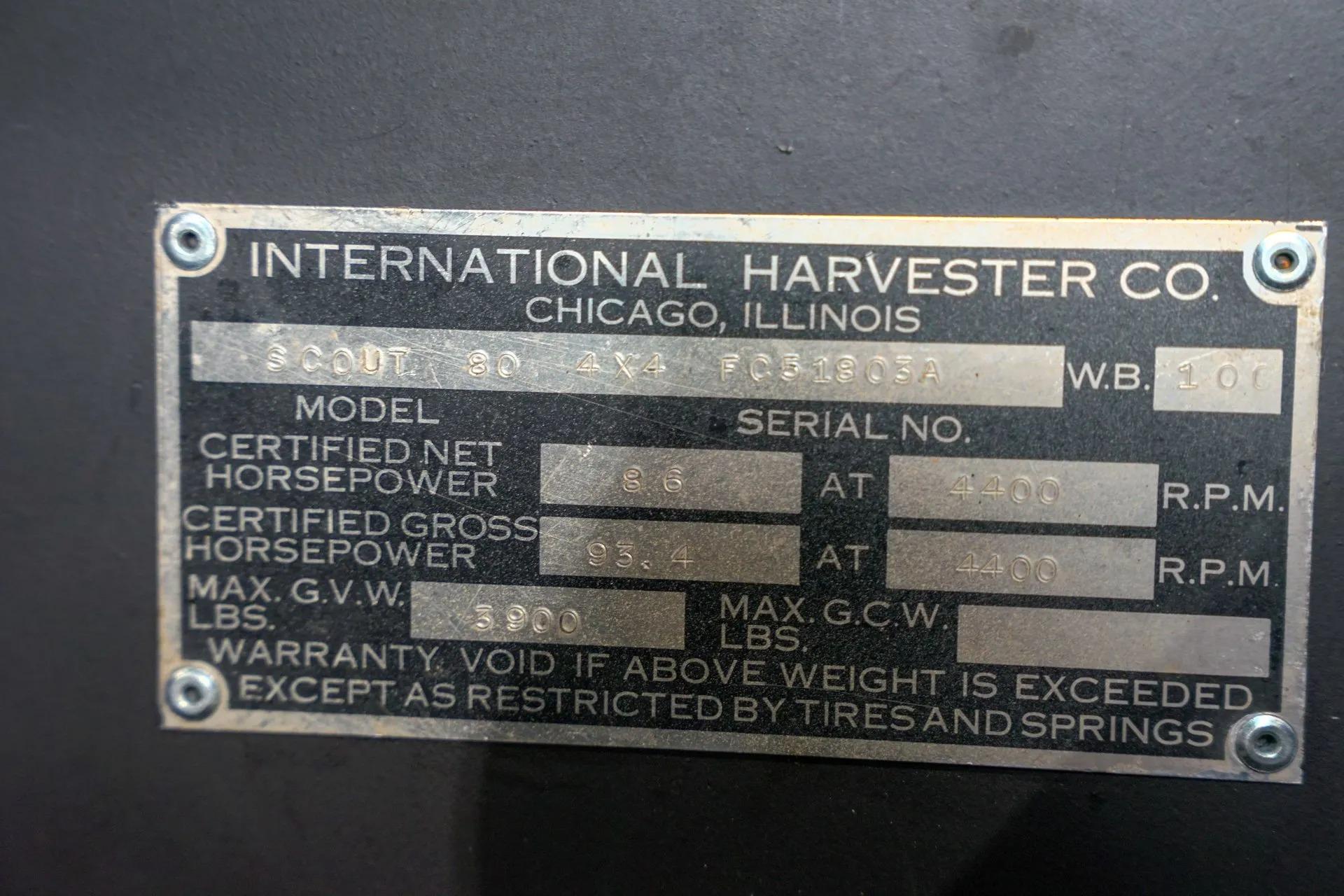 1963 International Scout 80