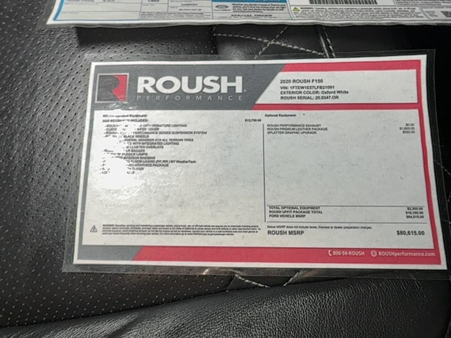 2020 Ford F-150 Roush