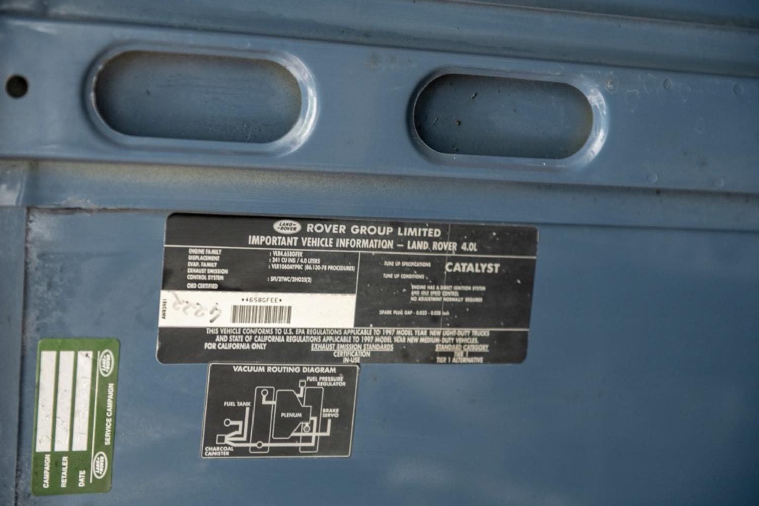 1997 Land Rover Defender NAS