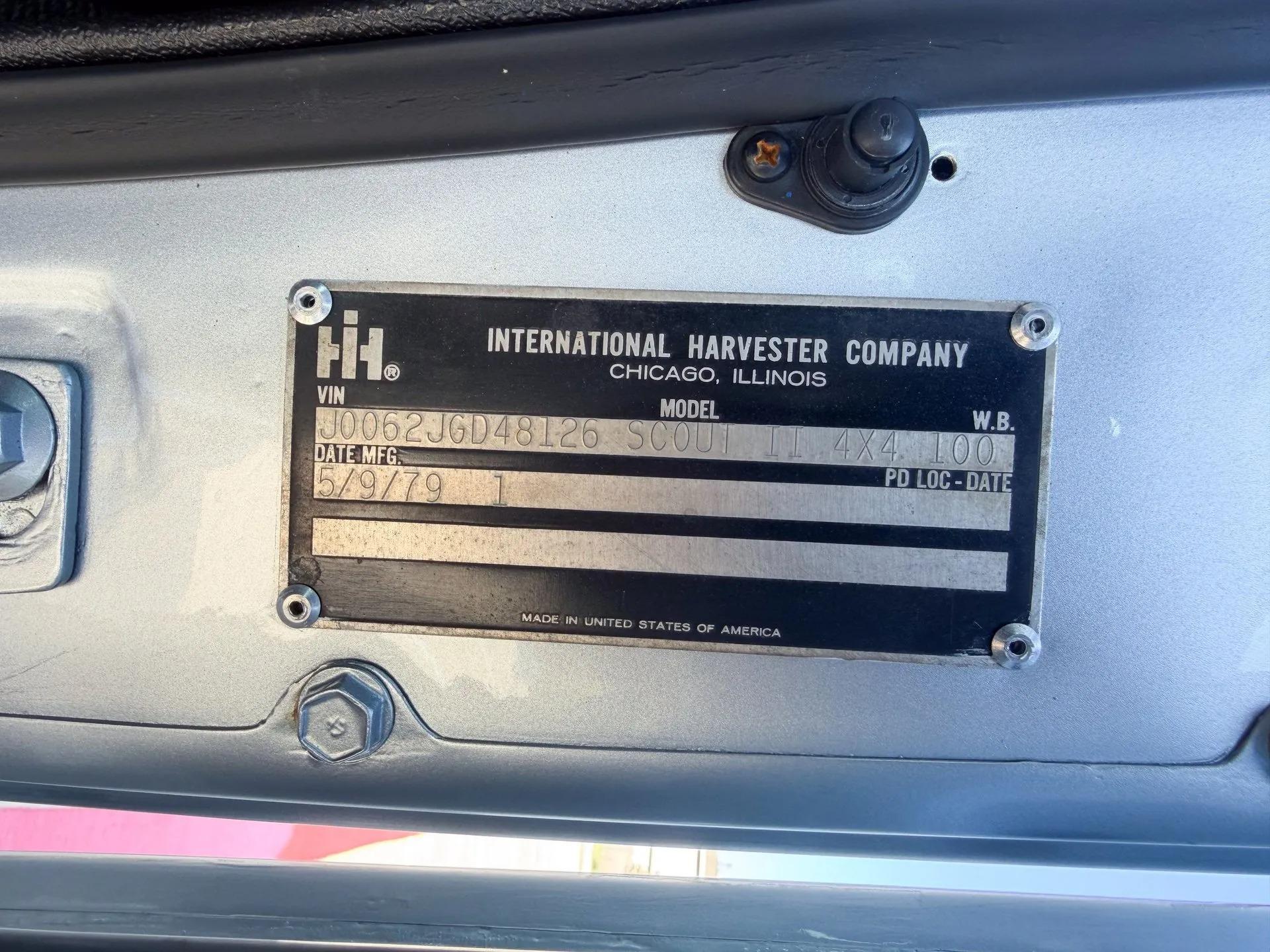 1979 International Harvester Scout II