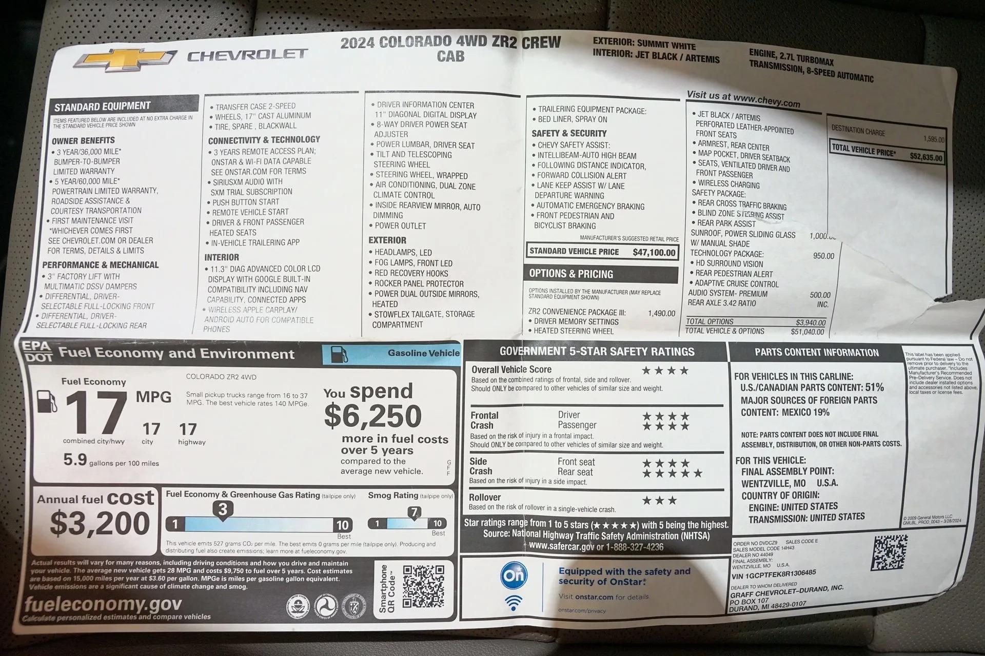 2024 Chevrolet Colorado ZR2