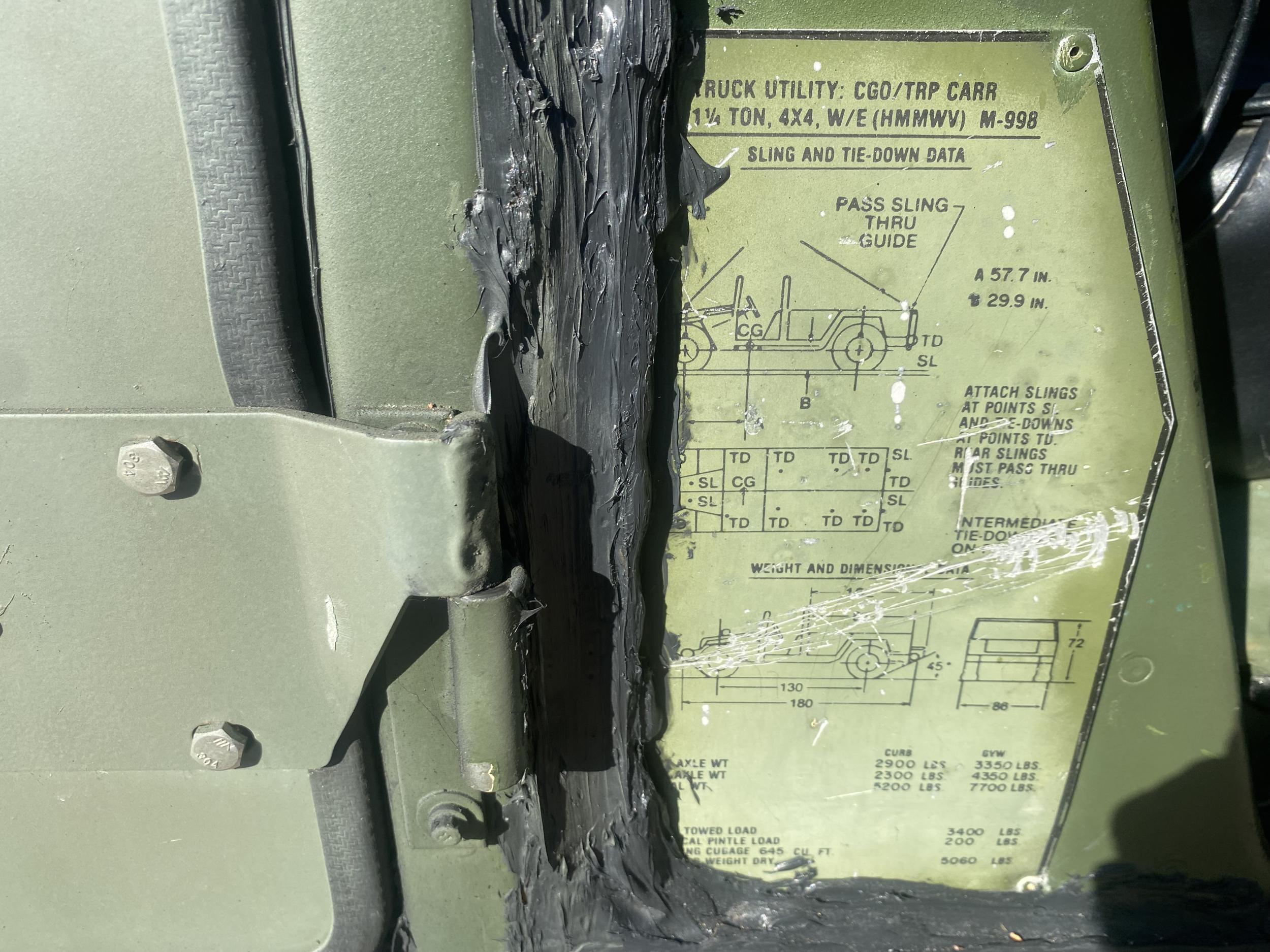 1993 AM General M998 HMMWV