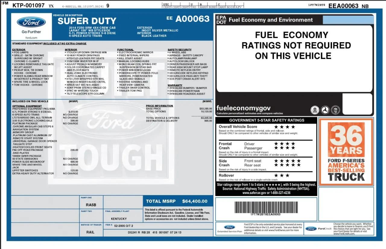 2014 Ford F-250 Super Duty Platinum