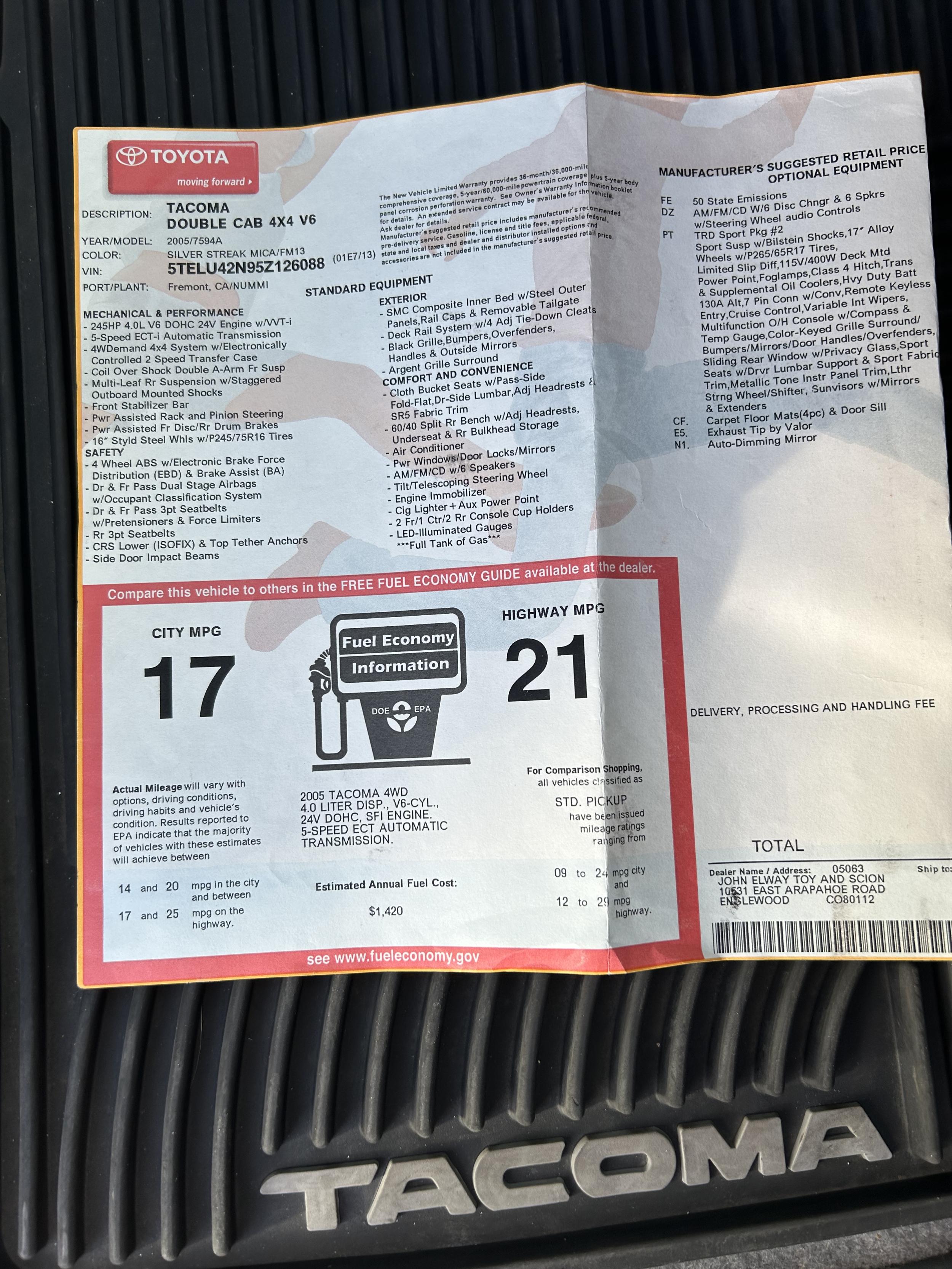 2005 Toyota Tacoma